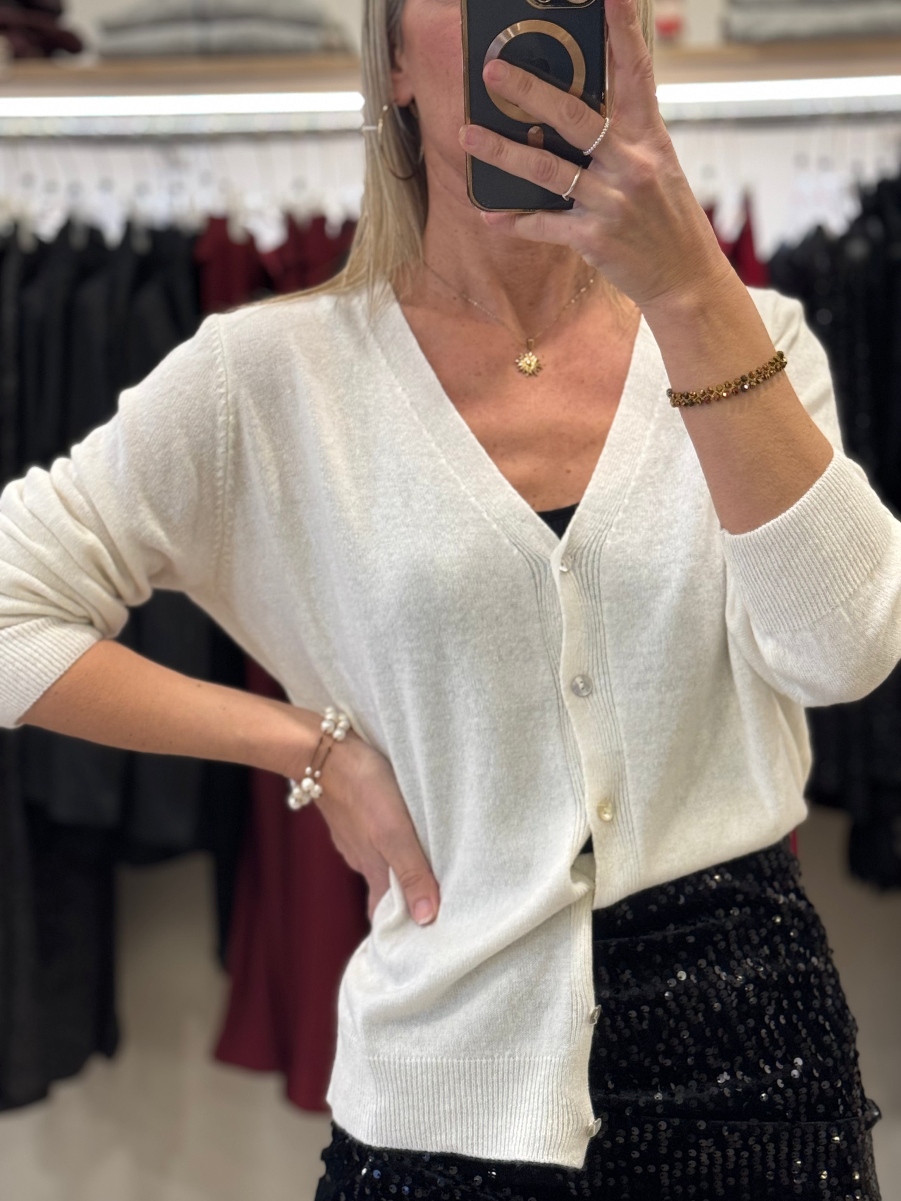 Cardigan misto cashmere