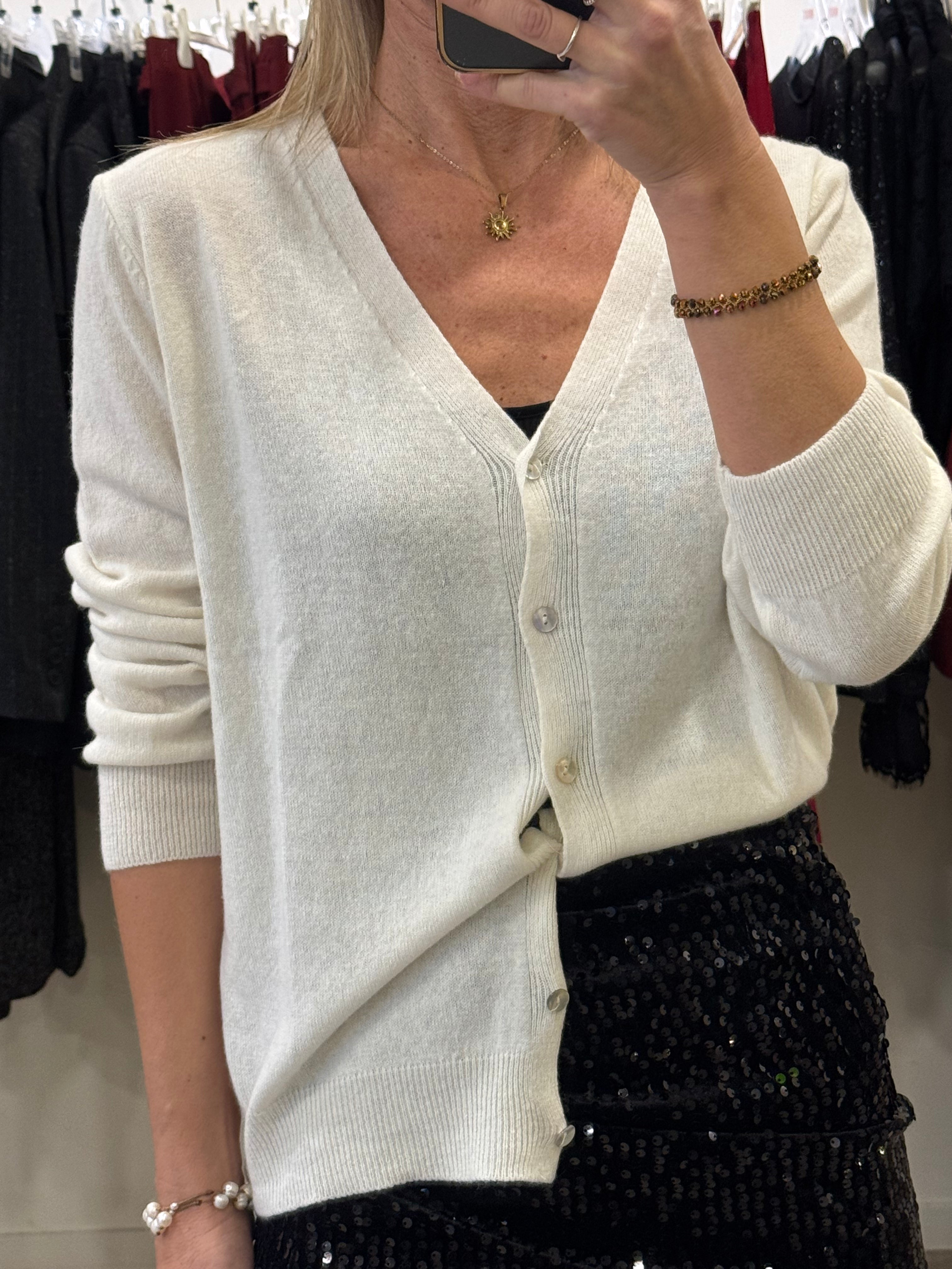 Cardigan misto cashmere