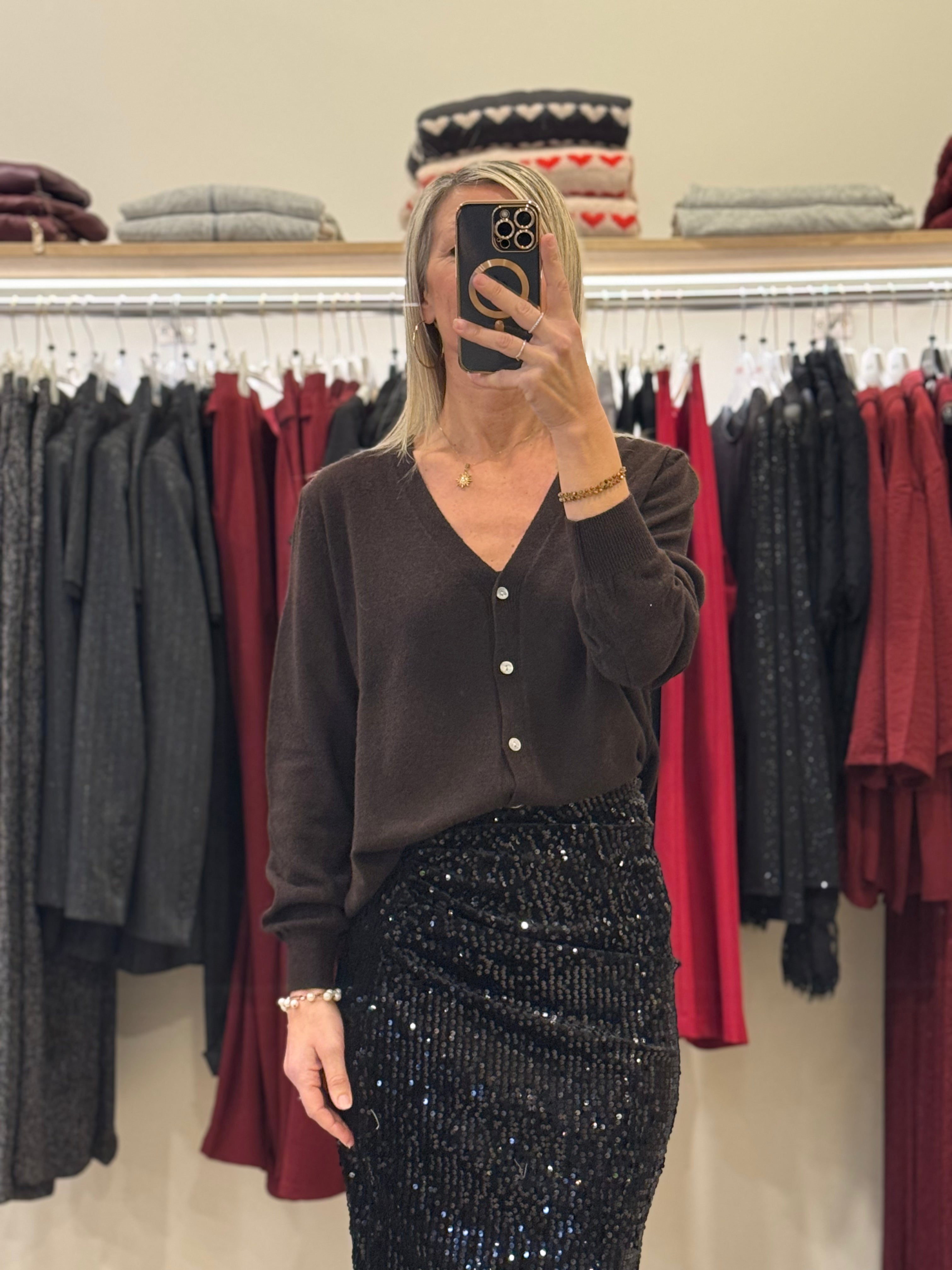 Cardigan misto cashmere