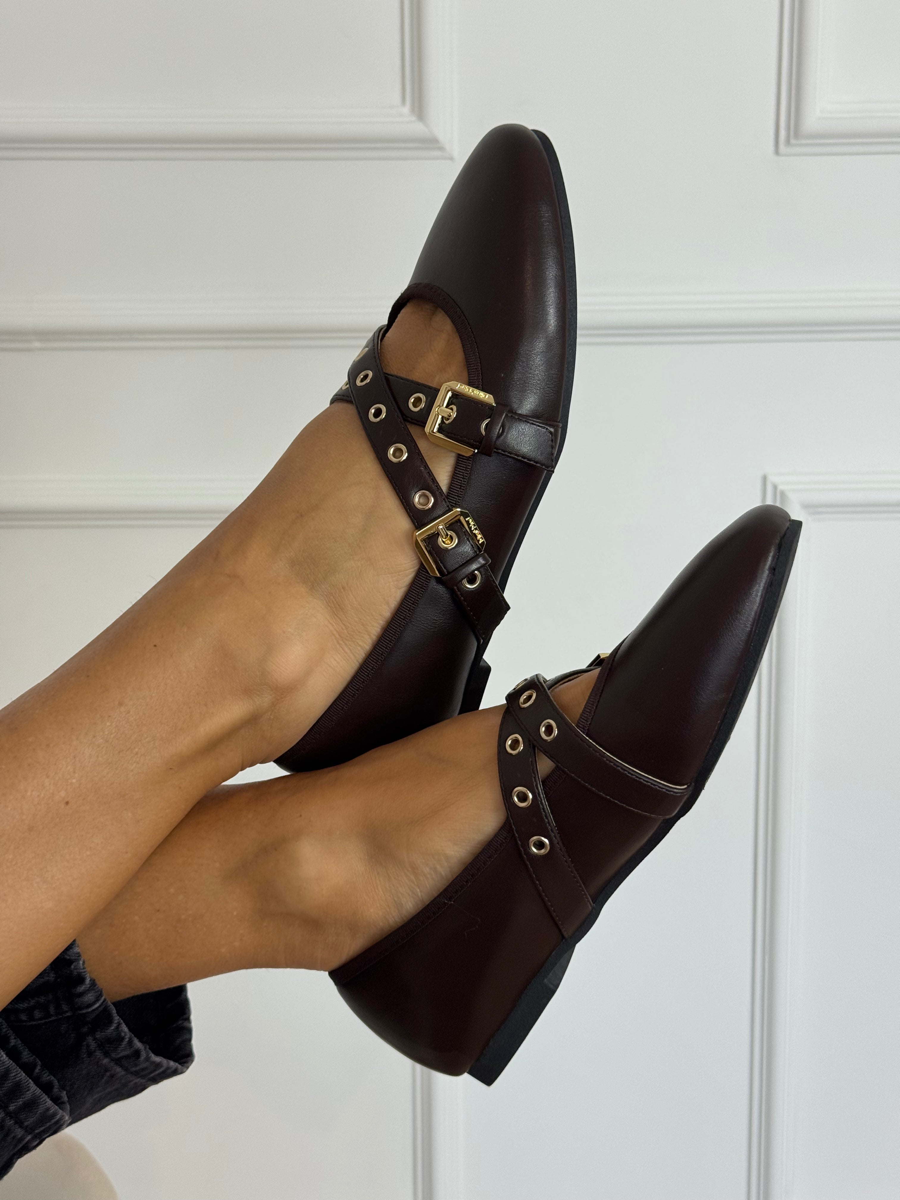 Ballerina fibbie intrecciate mimì