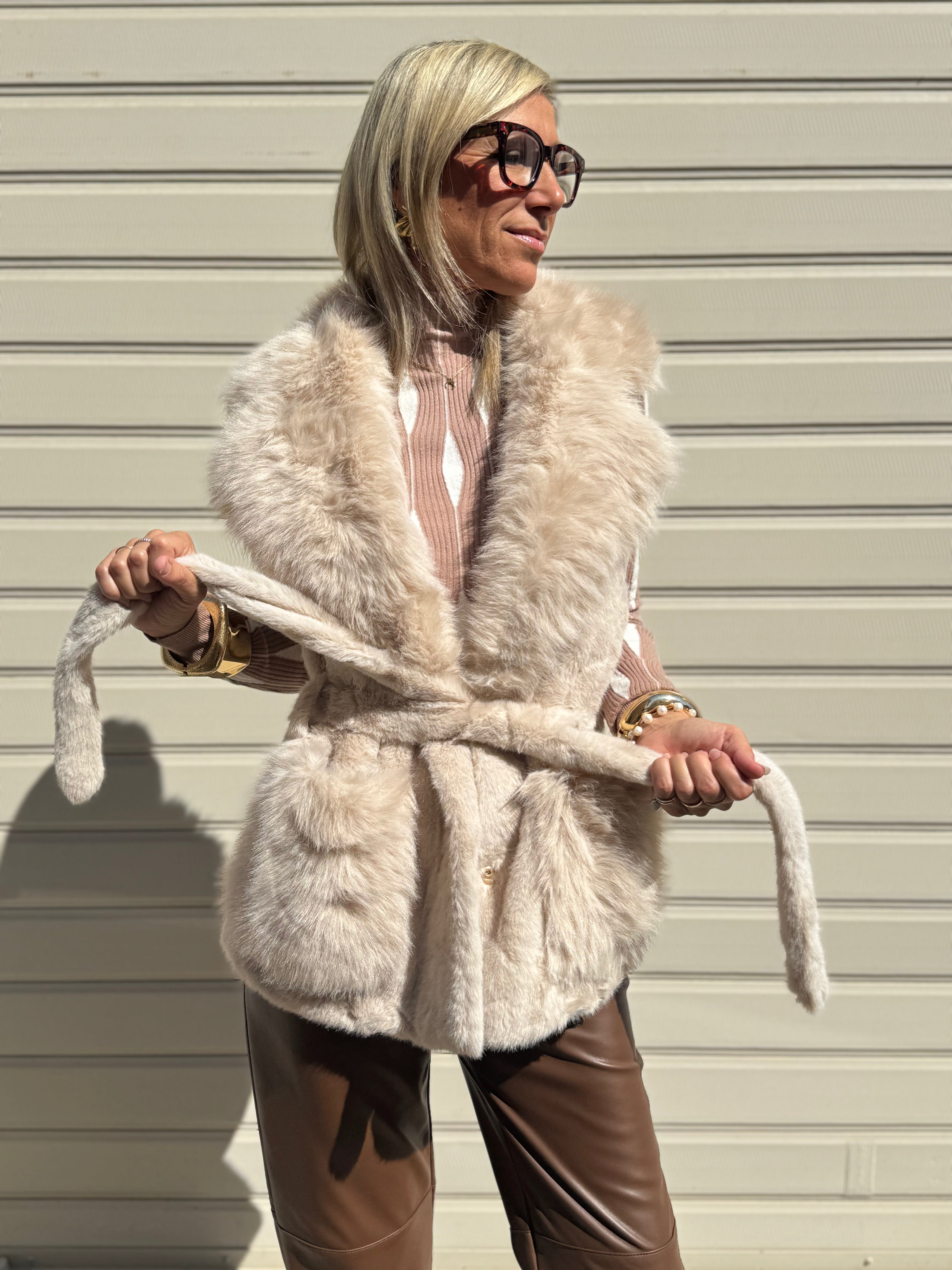Gilet ecopelliccia