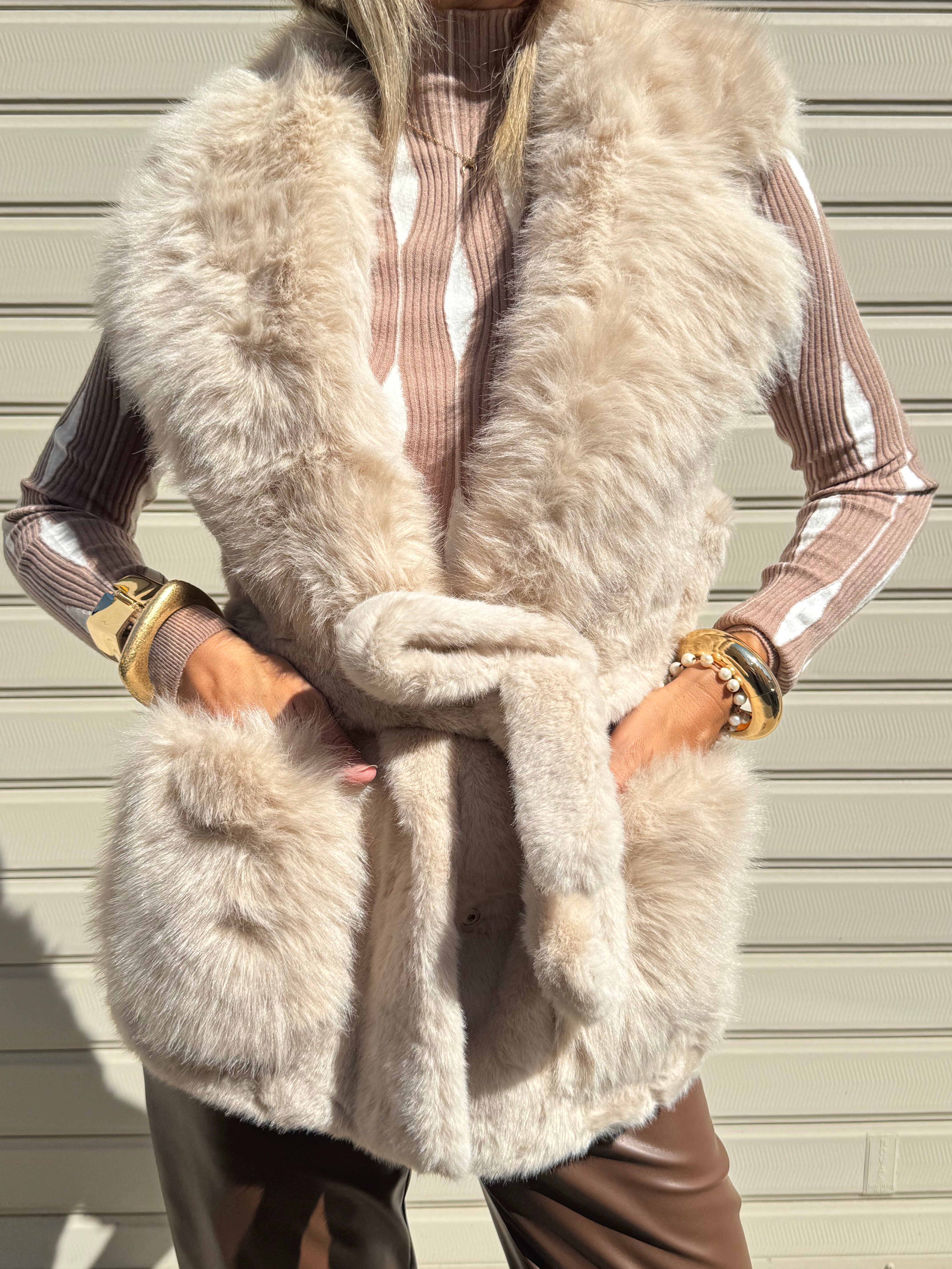 Gilet ecopelliccia