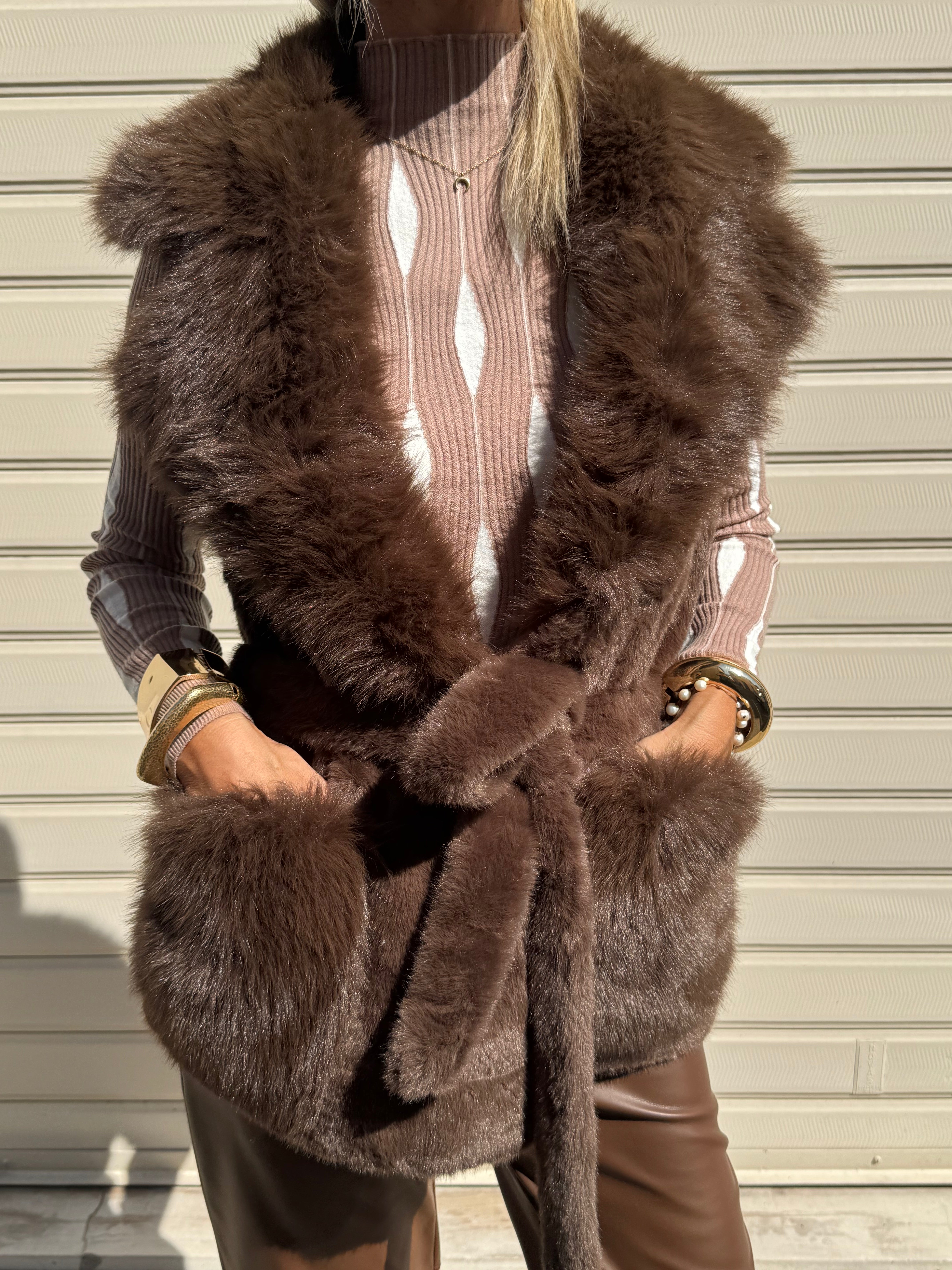 Gilet ecopelliccia