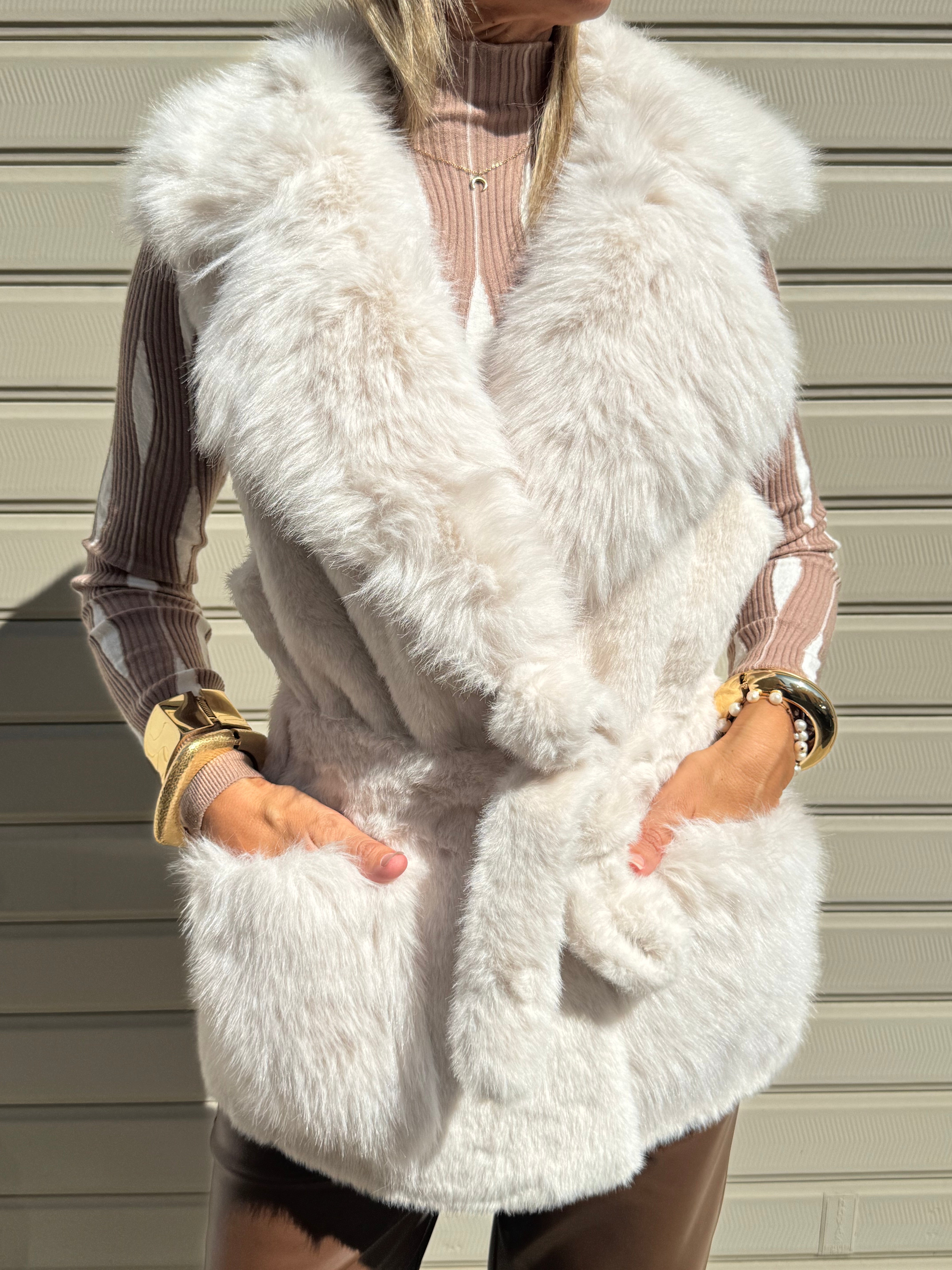 Gilet ecopelliccia