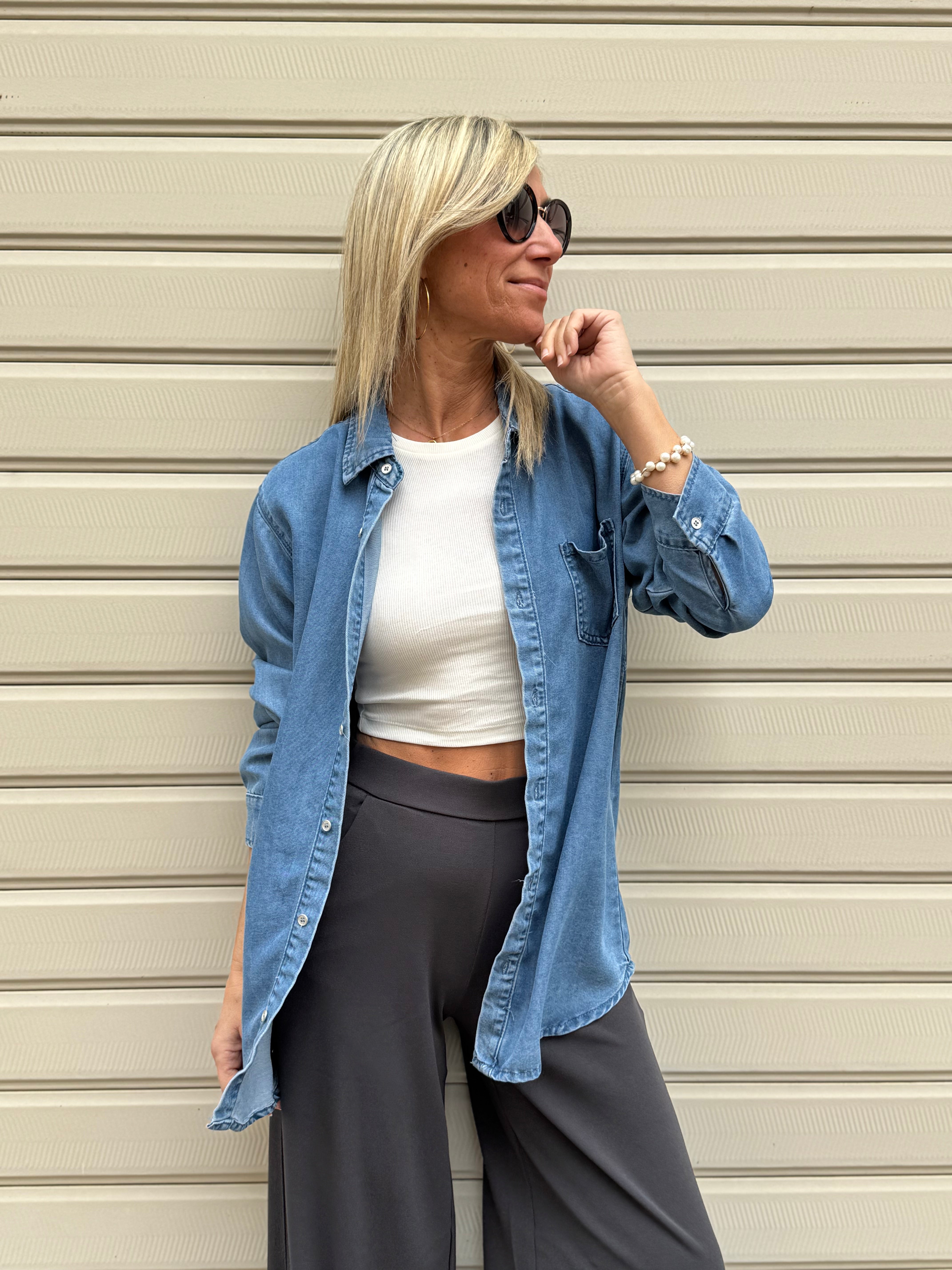 Camicia jeans over adora