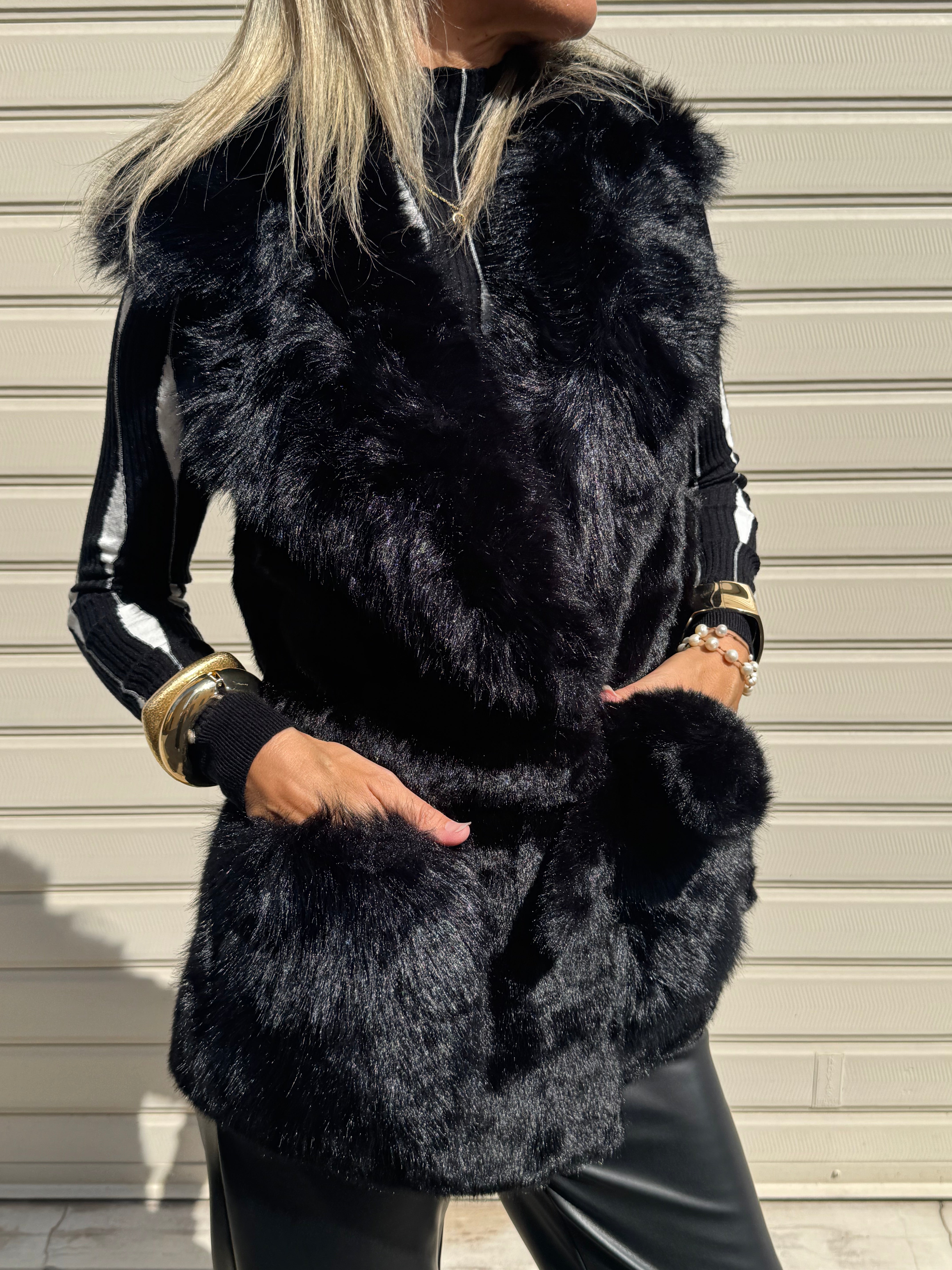 Gilet ecopelliccia