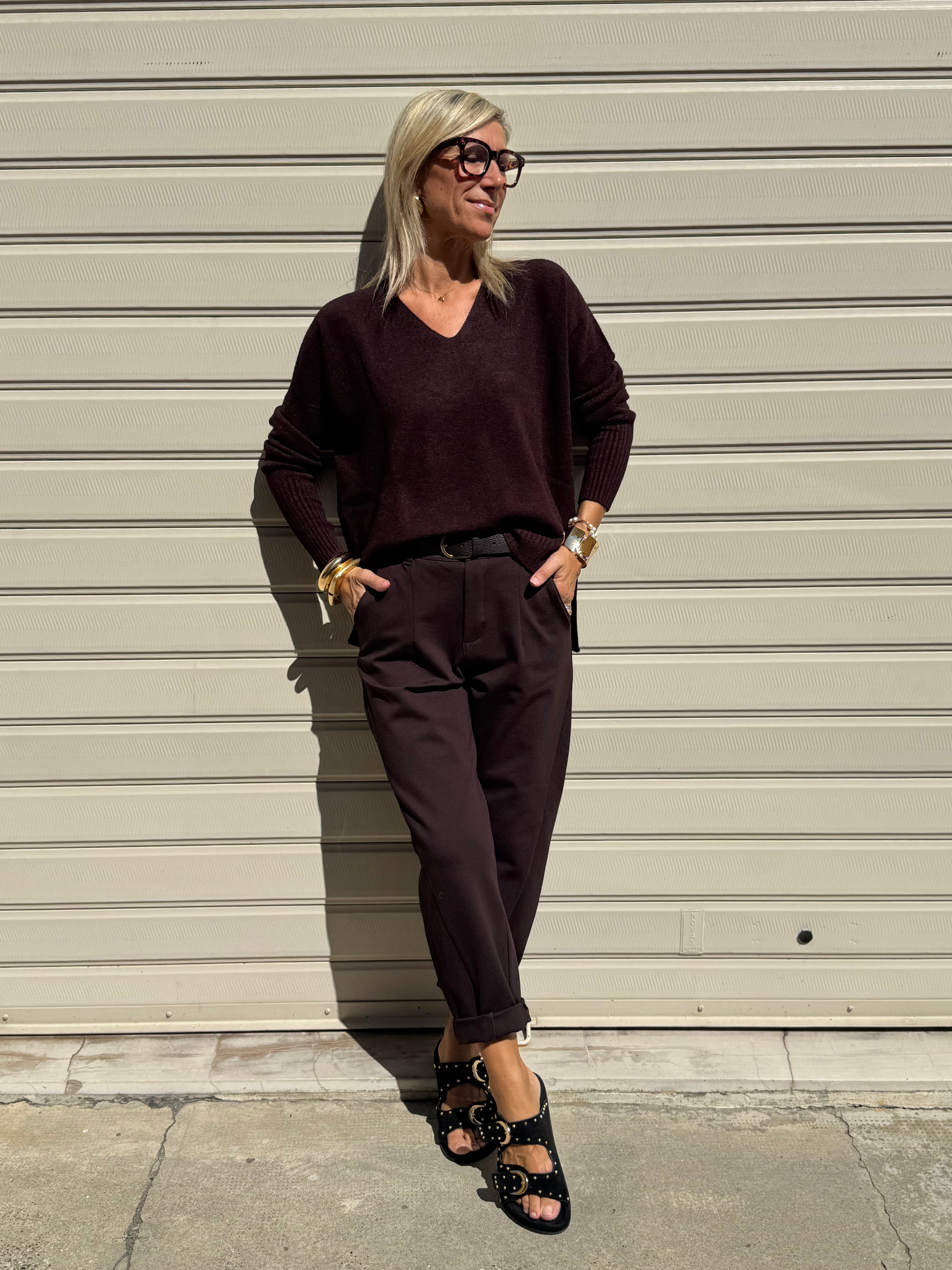 Pantalone baggy punto milano