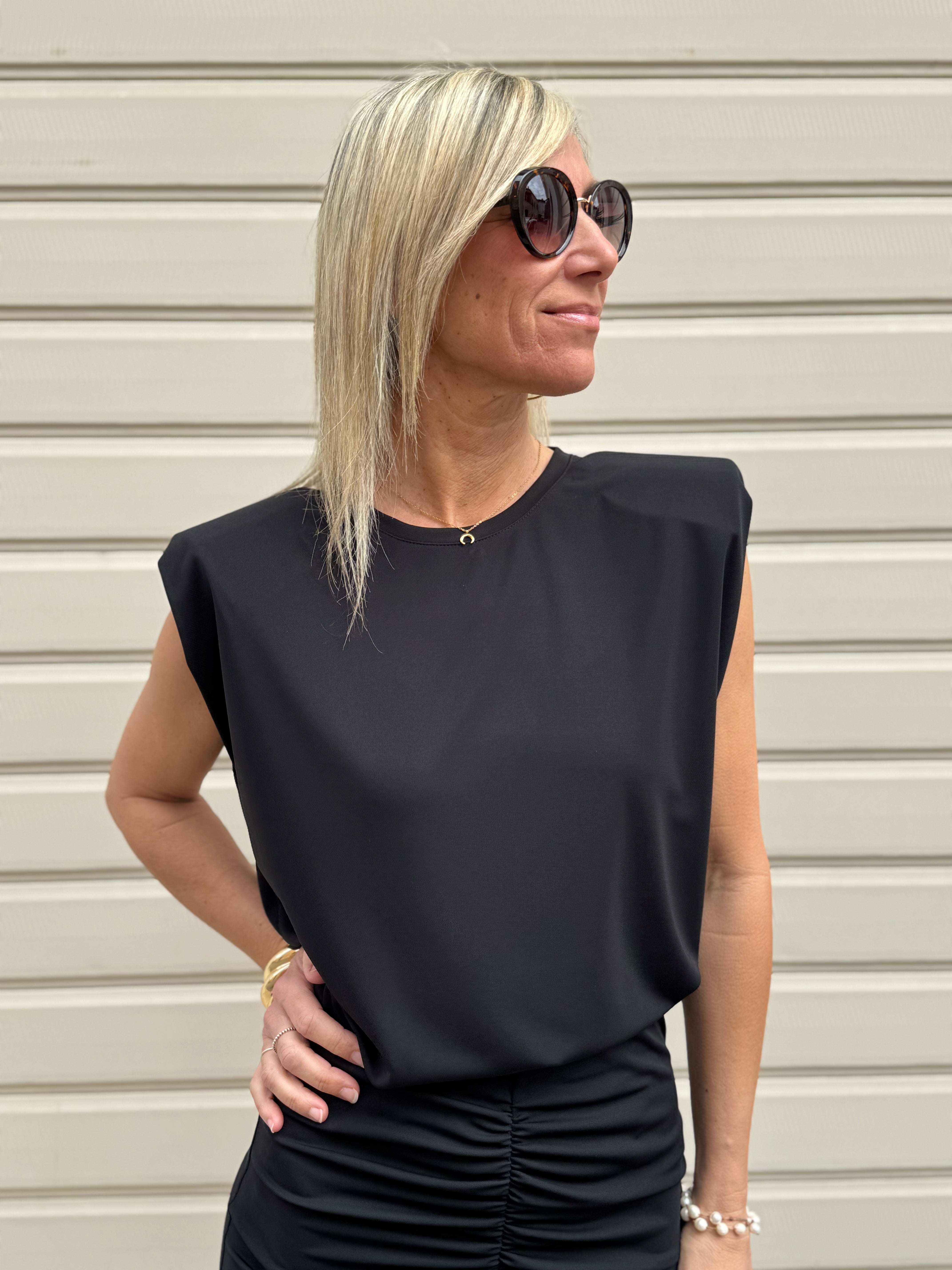 Blusa spalline imbottite kontatto