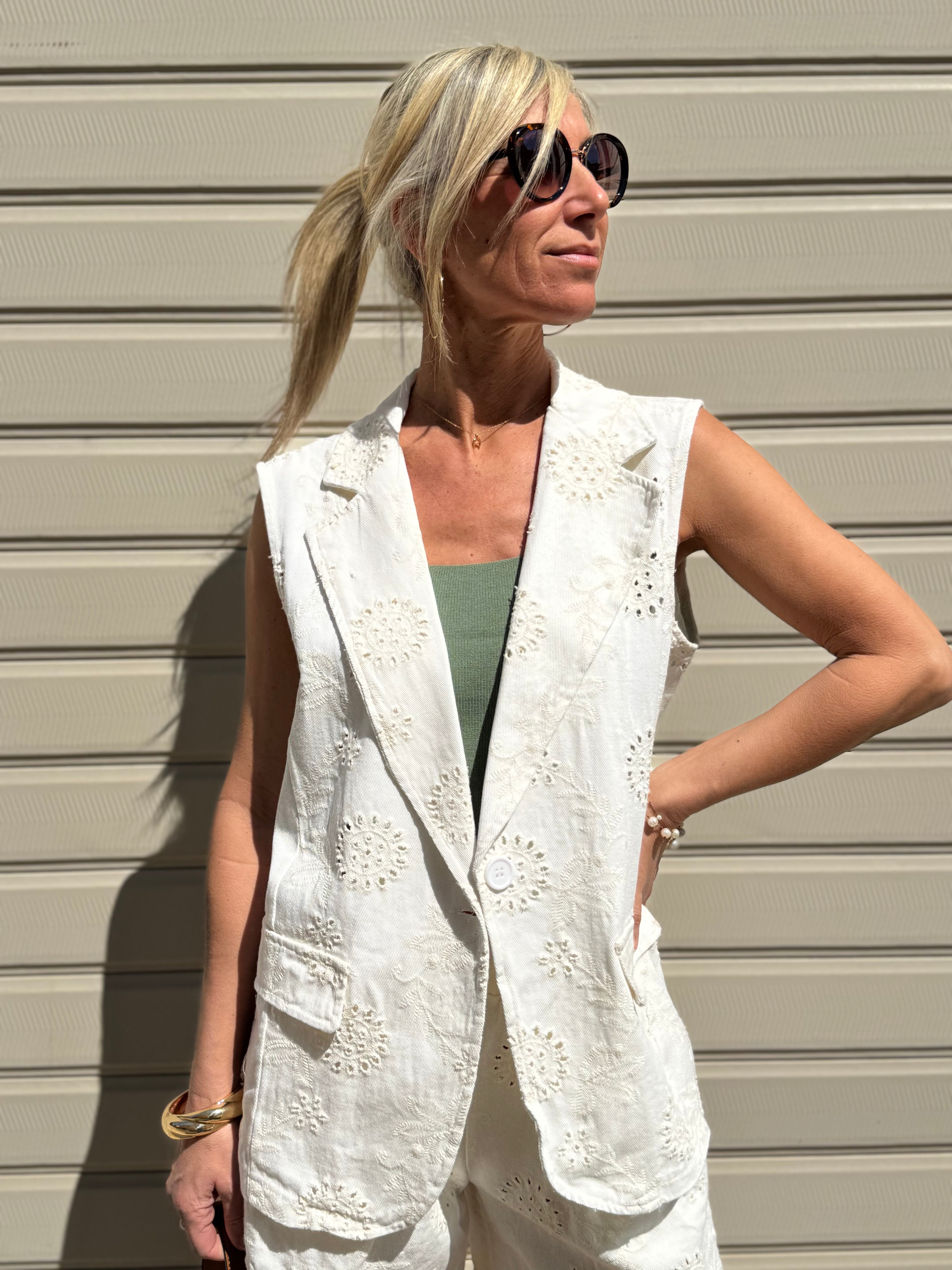 Gilet jeans sangallo adora