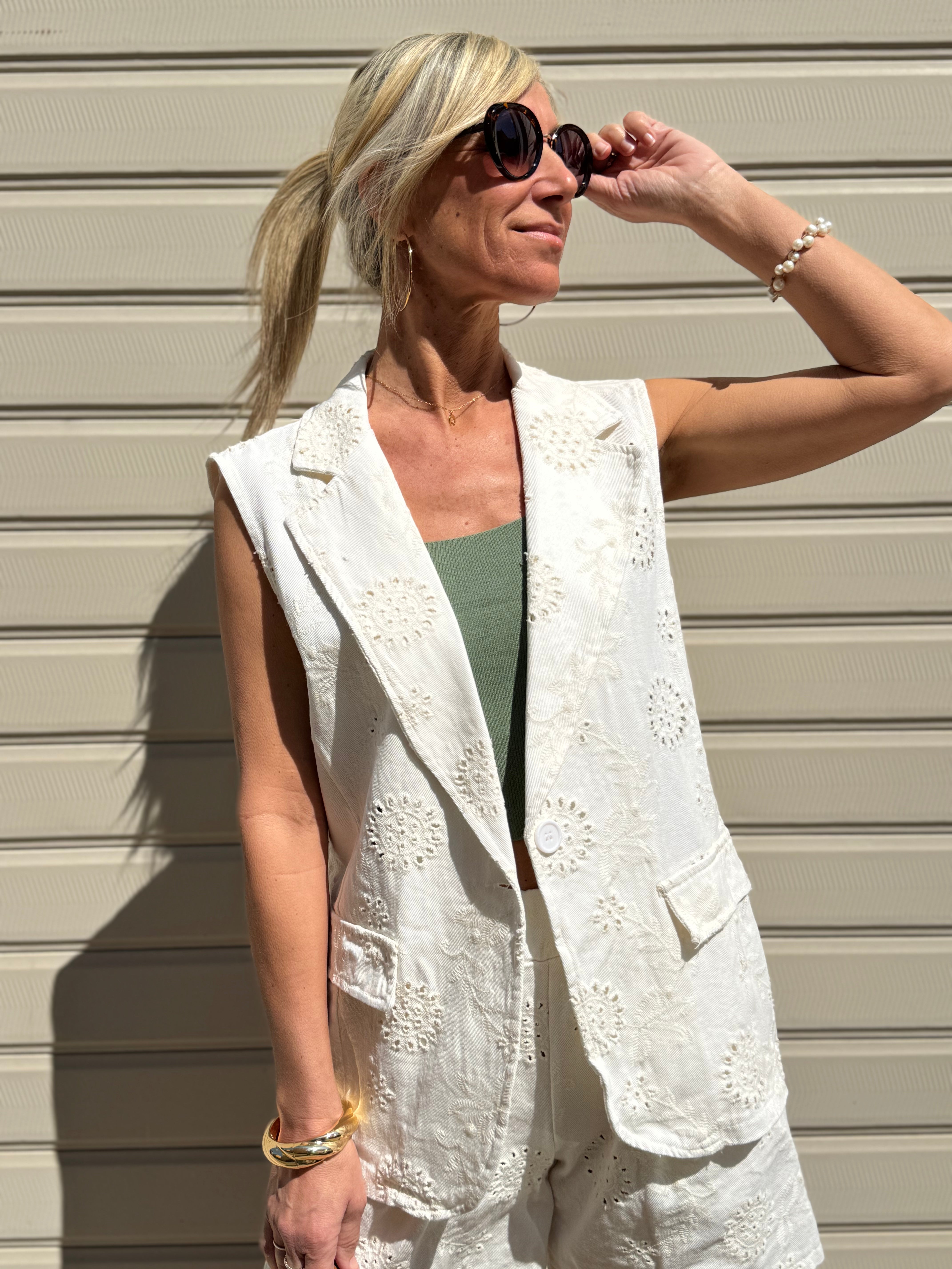 Gilet jeans sangallo adora