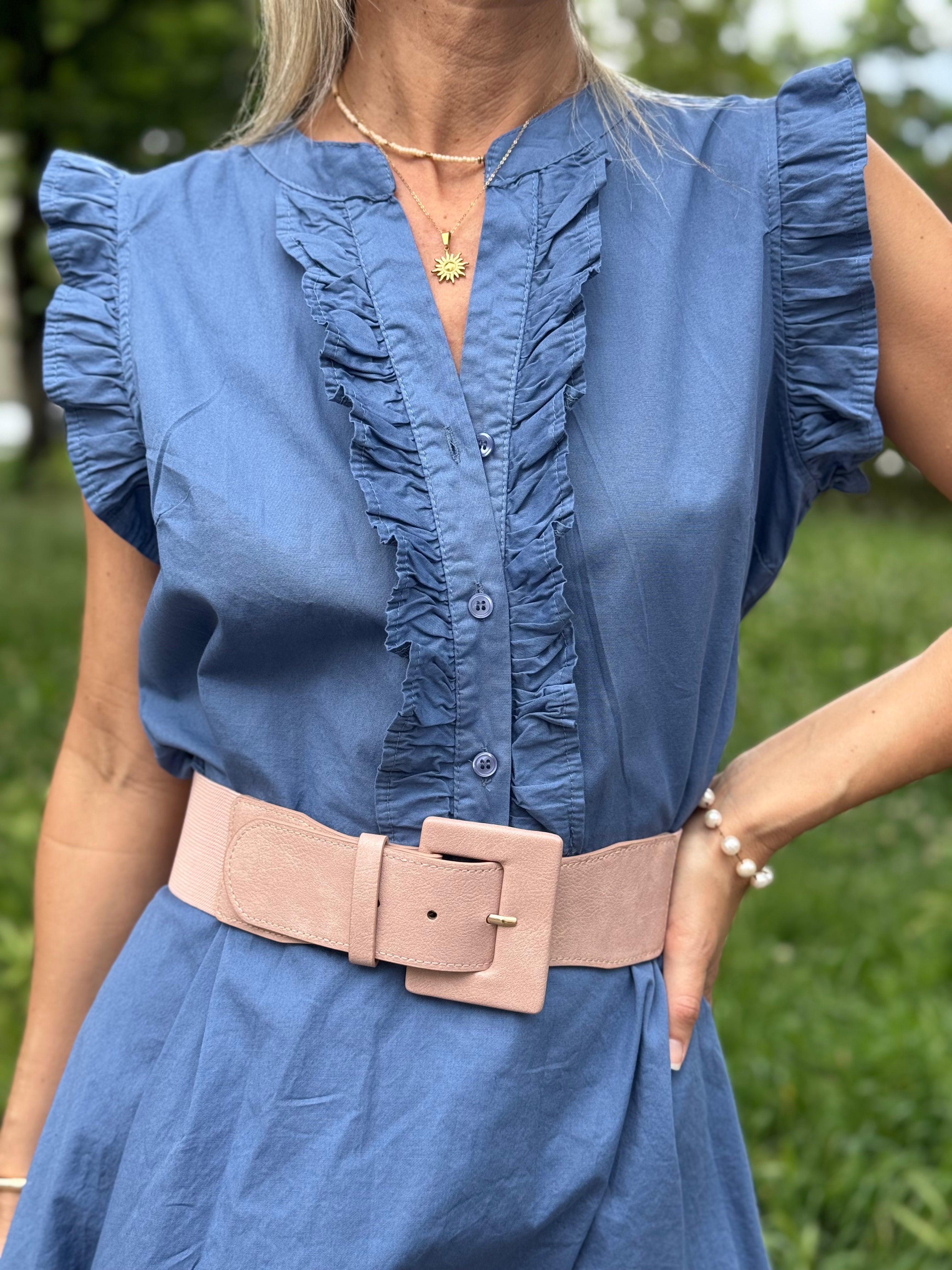 Cintura Fibbia Ecopelle