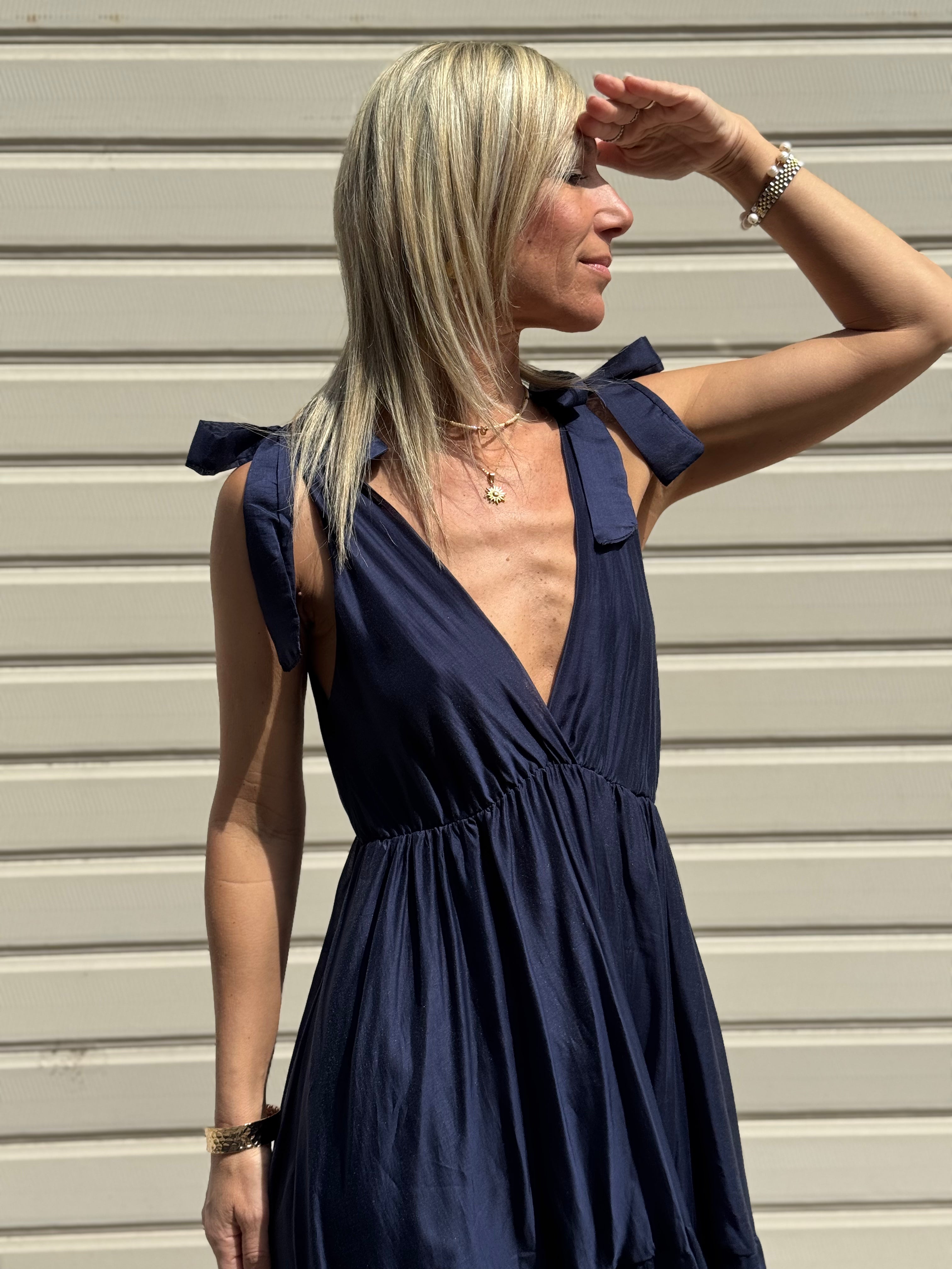 Abito Fiocco Tencel