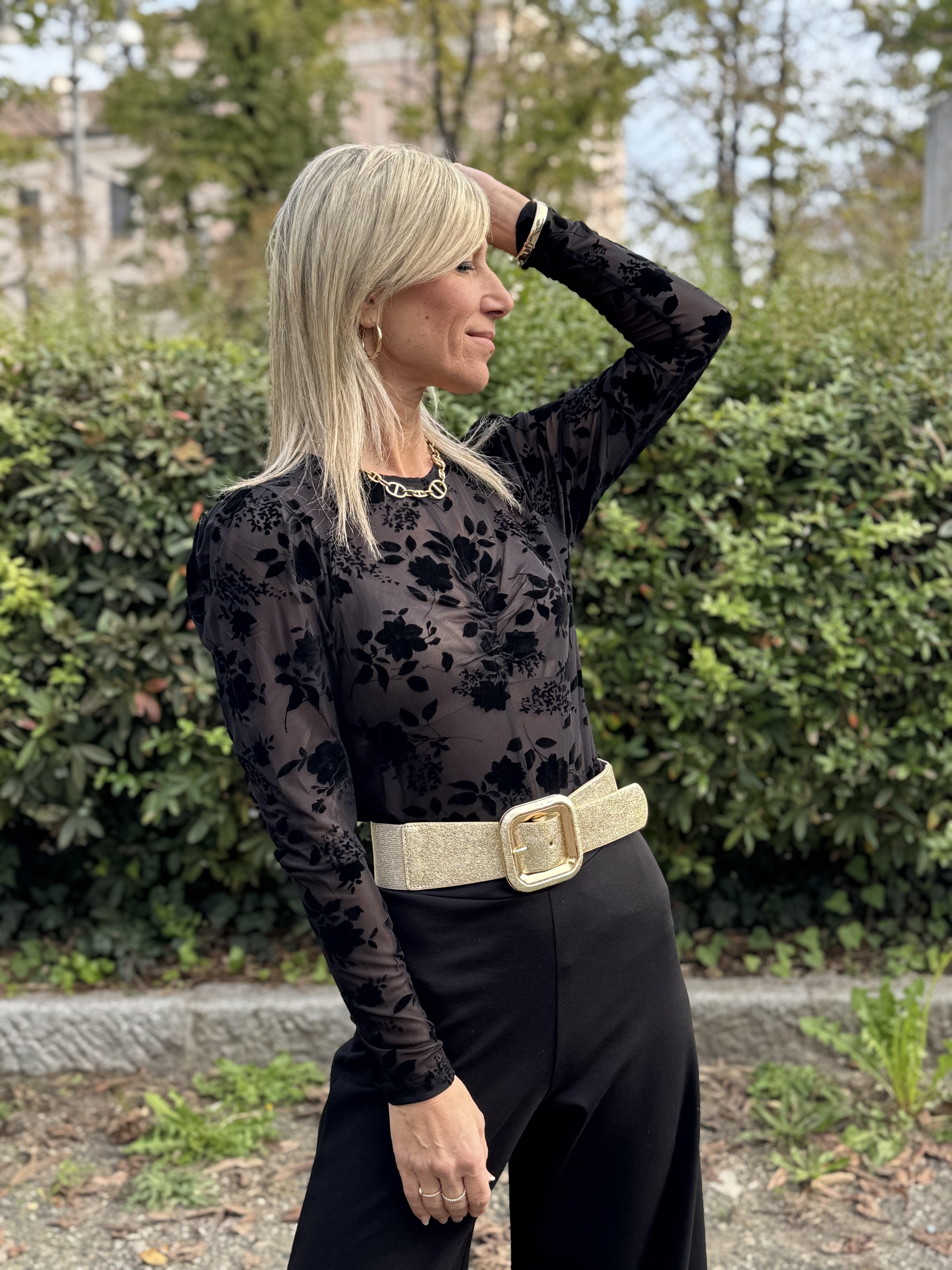 Maglia Rose Velluto