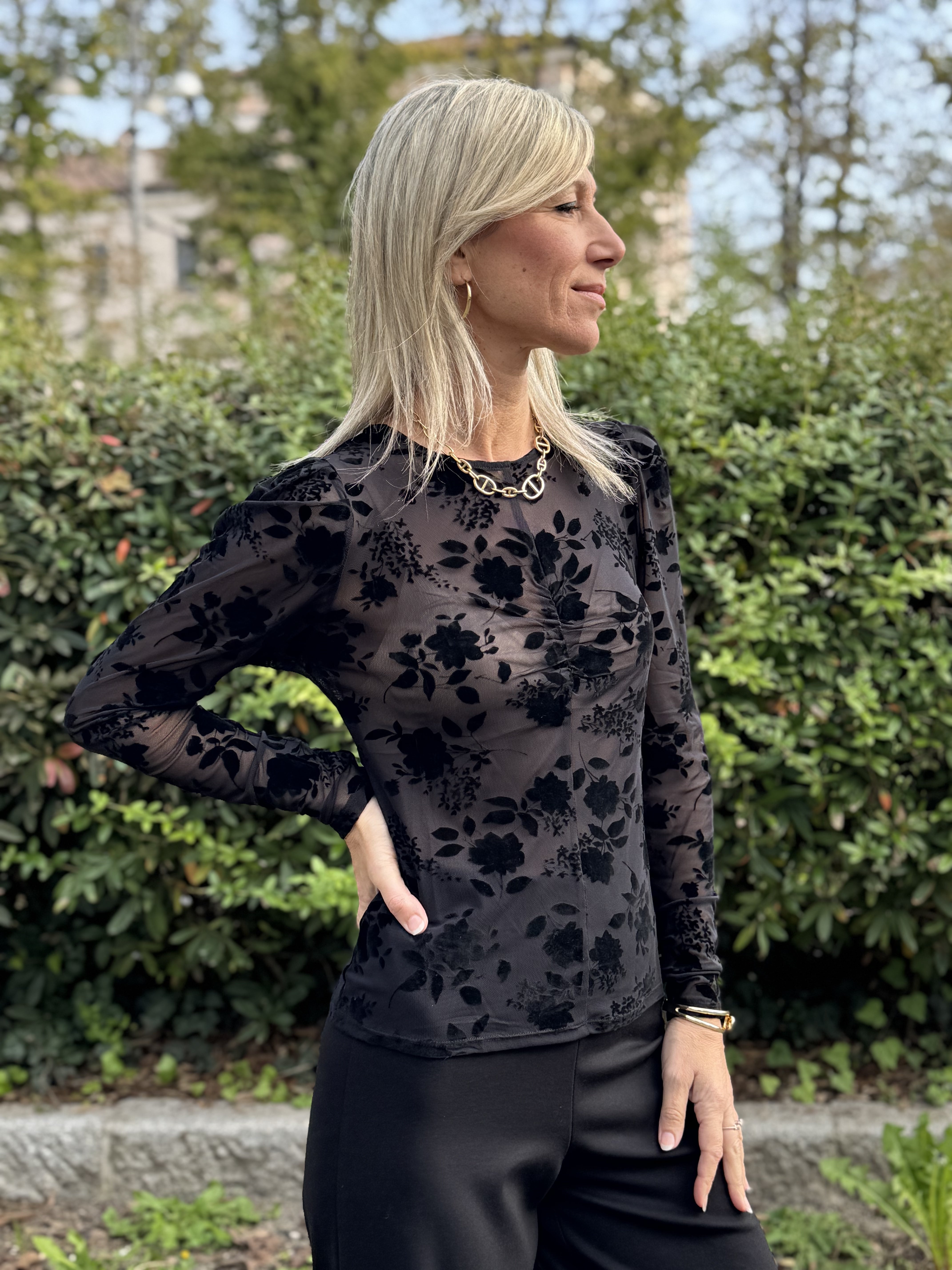Maglia Rose Velluto