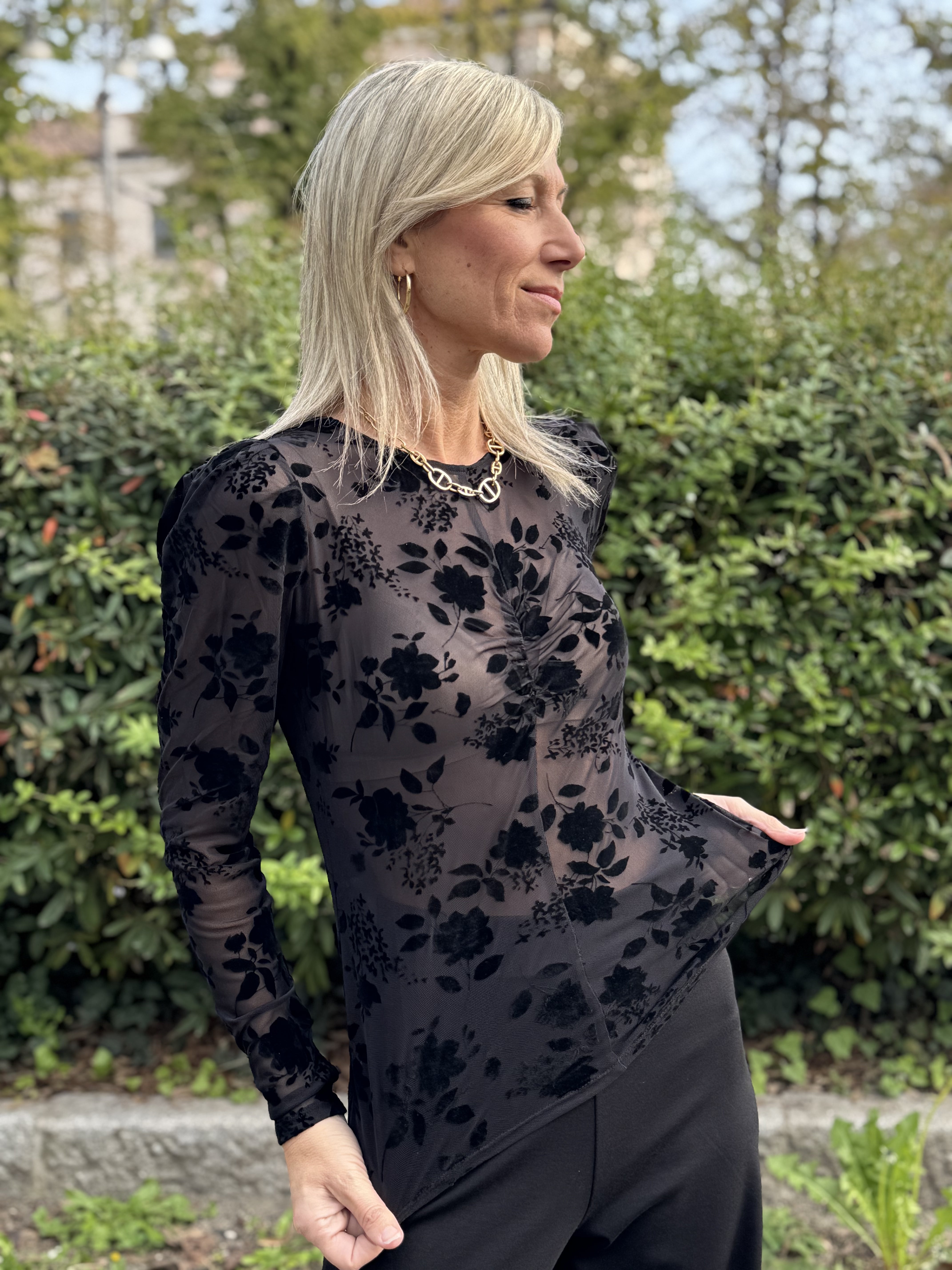 Maglia Rose Velluto