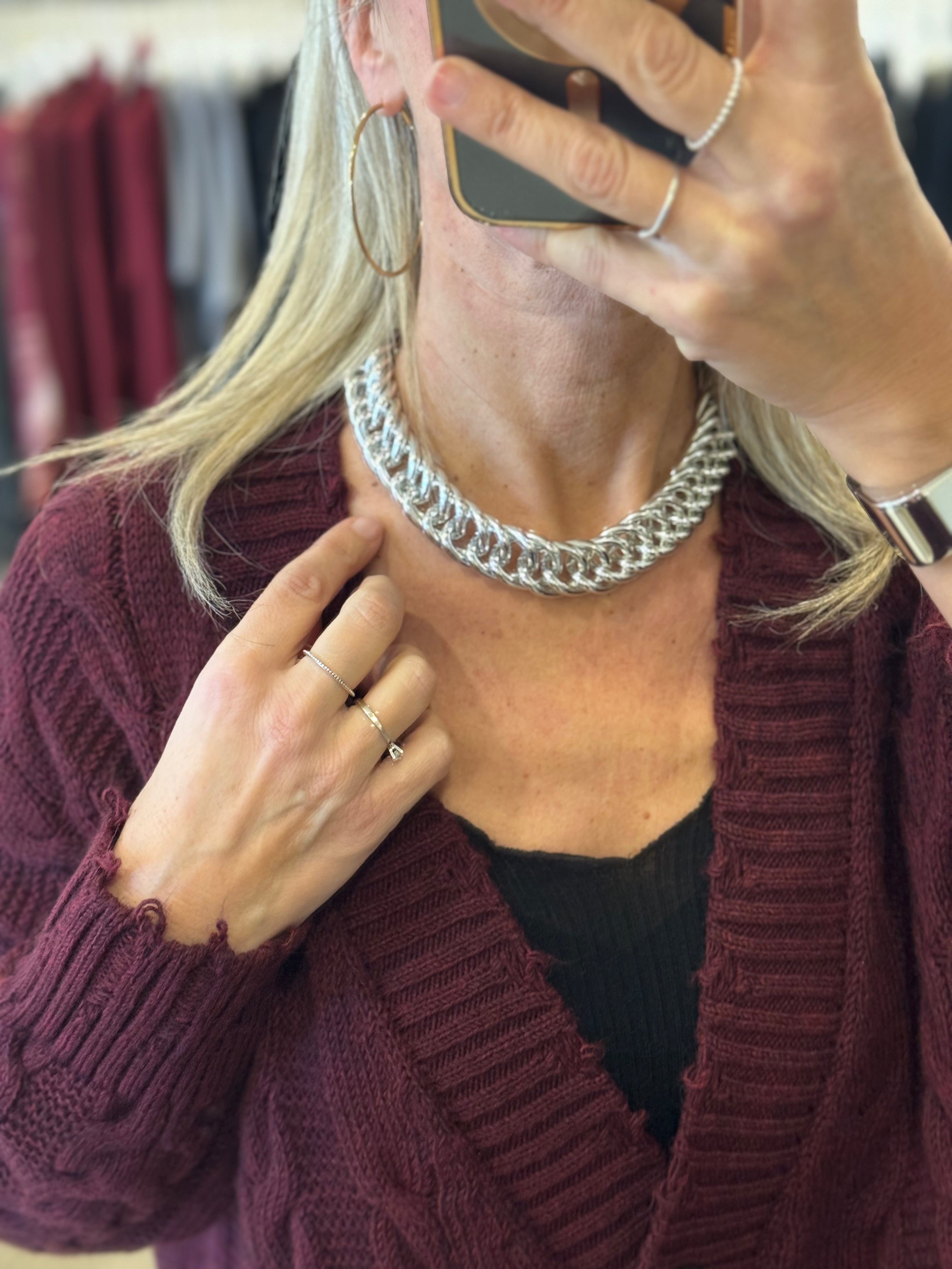 Collana maglia doppia