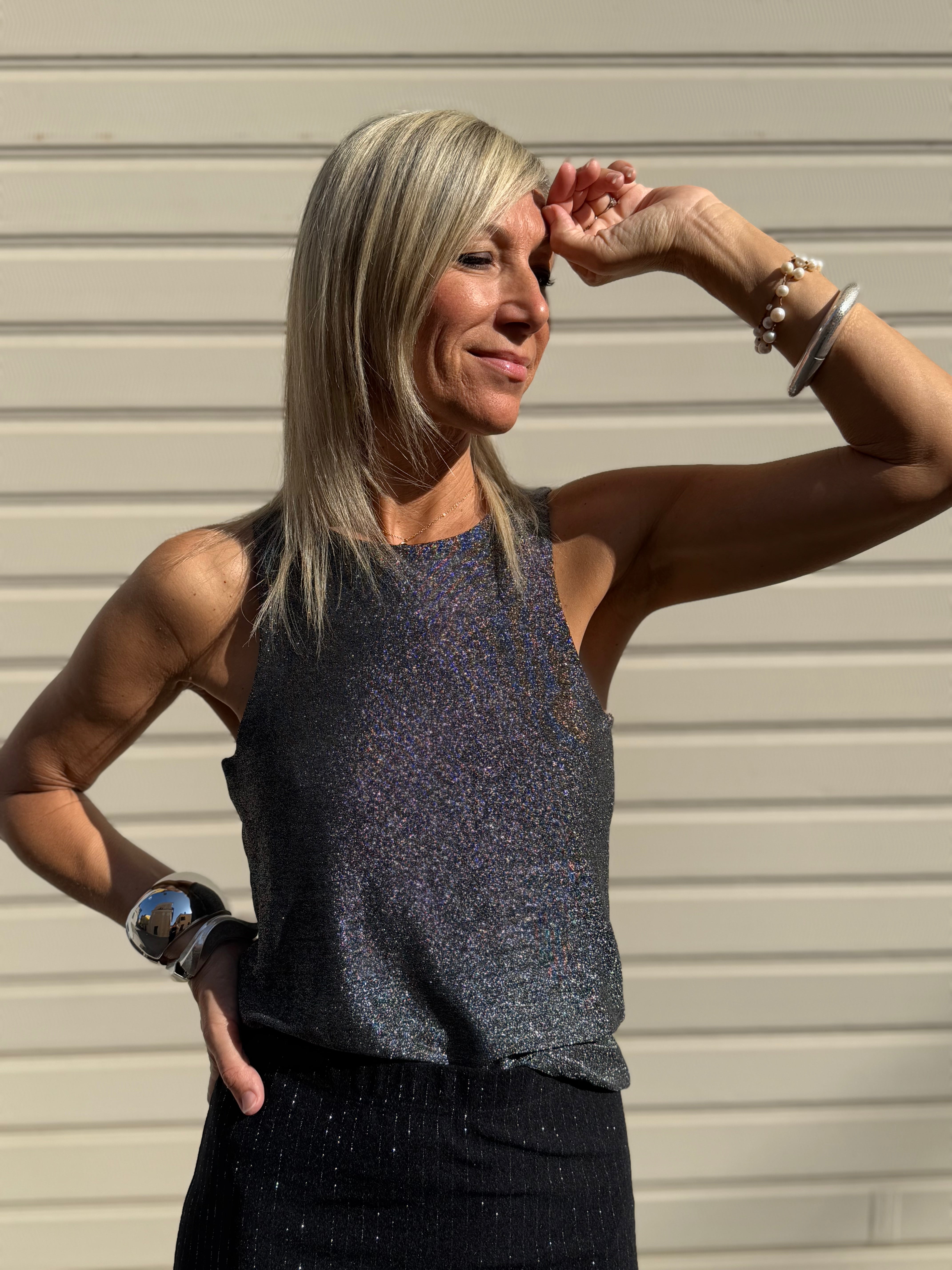 Canotta americana glitter
