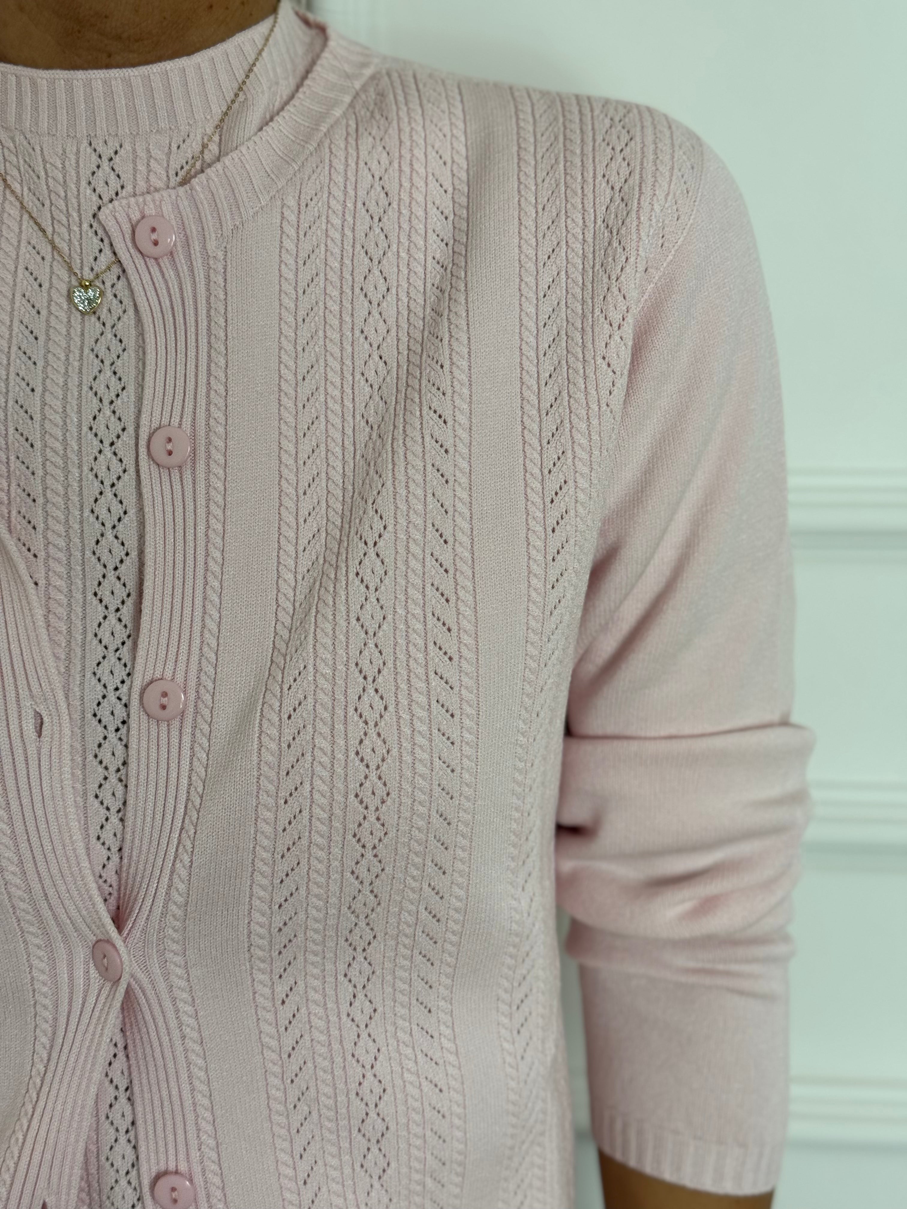 Cardigan traforato kontatto