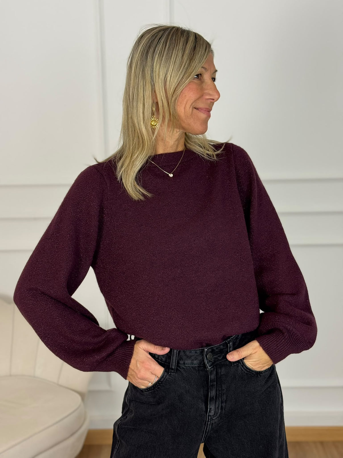 Maglia rue glitter jdy