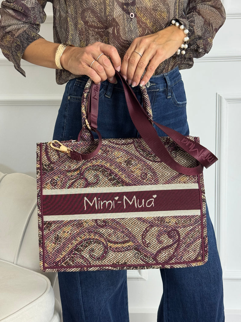 Borsa grande fantasia paisley mimì