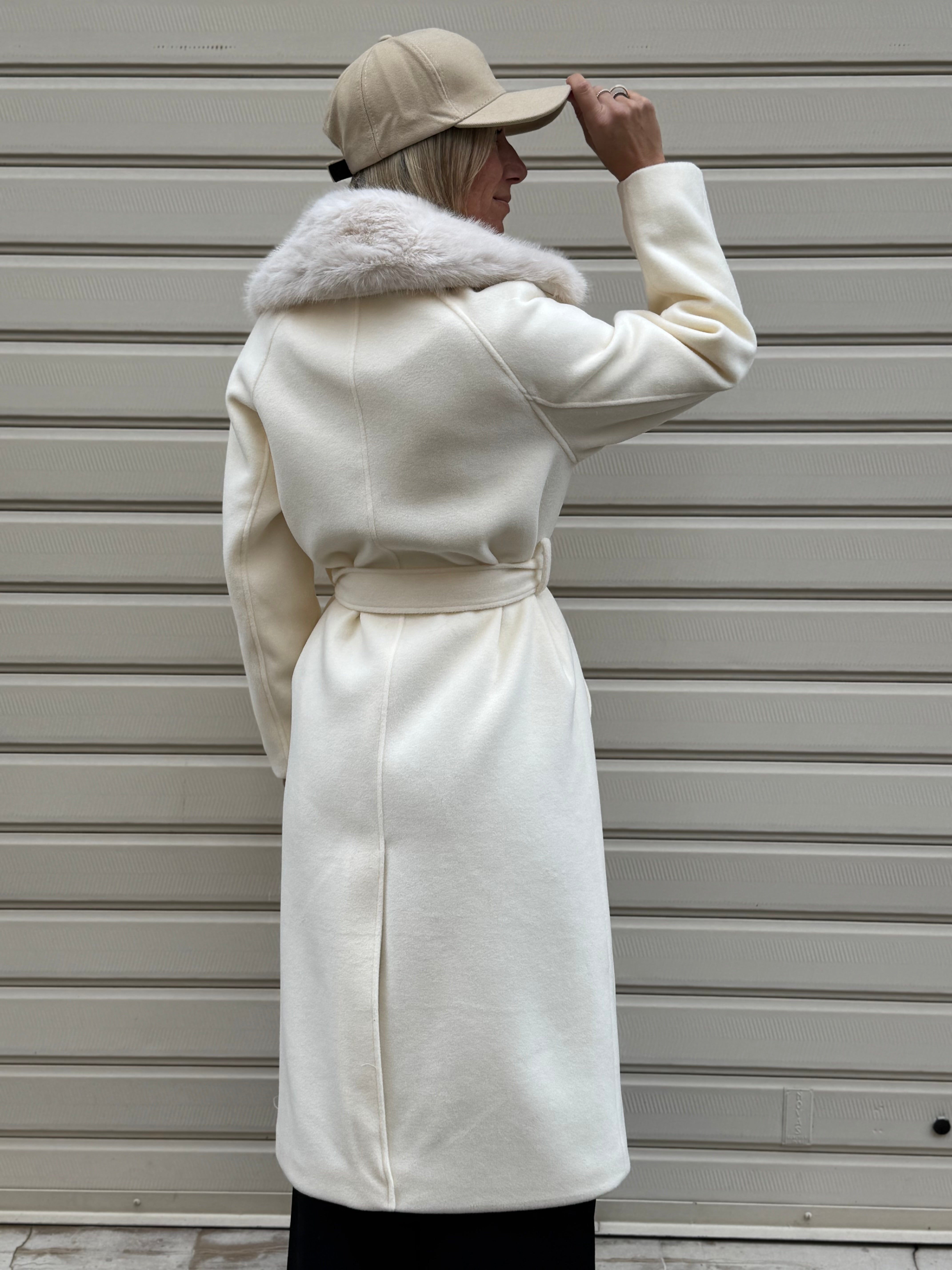 Cappotto lungo imbottito artigli