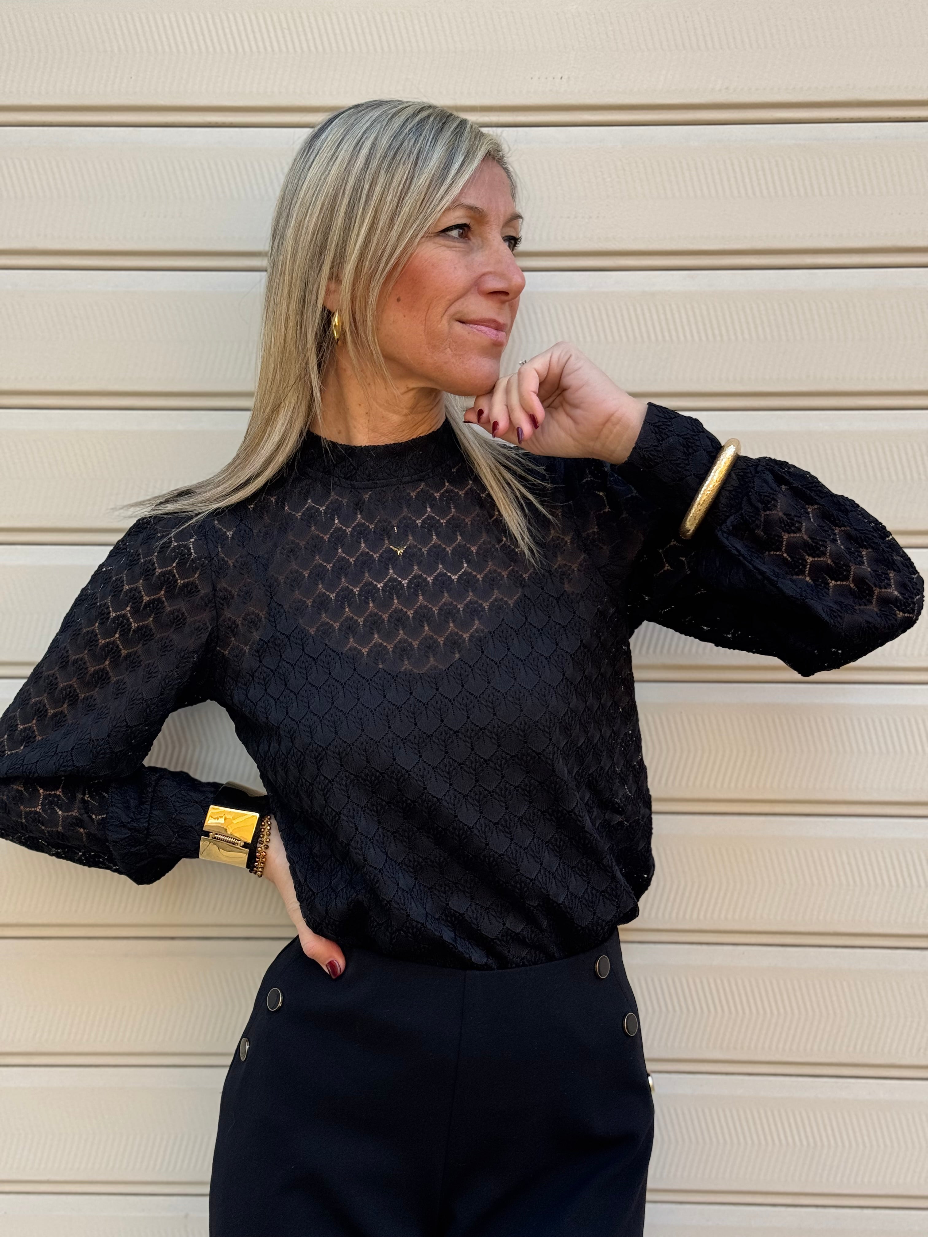 Blusa foglioline jdy