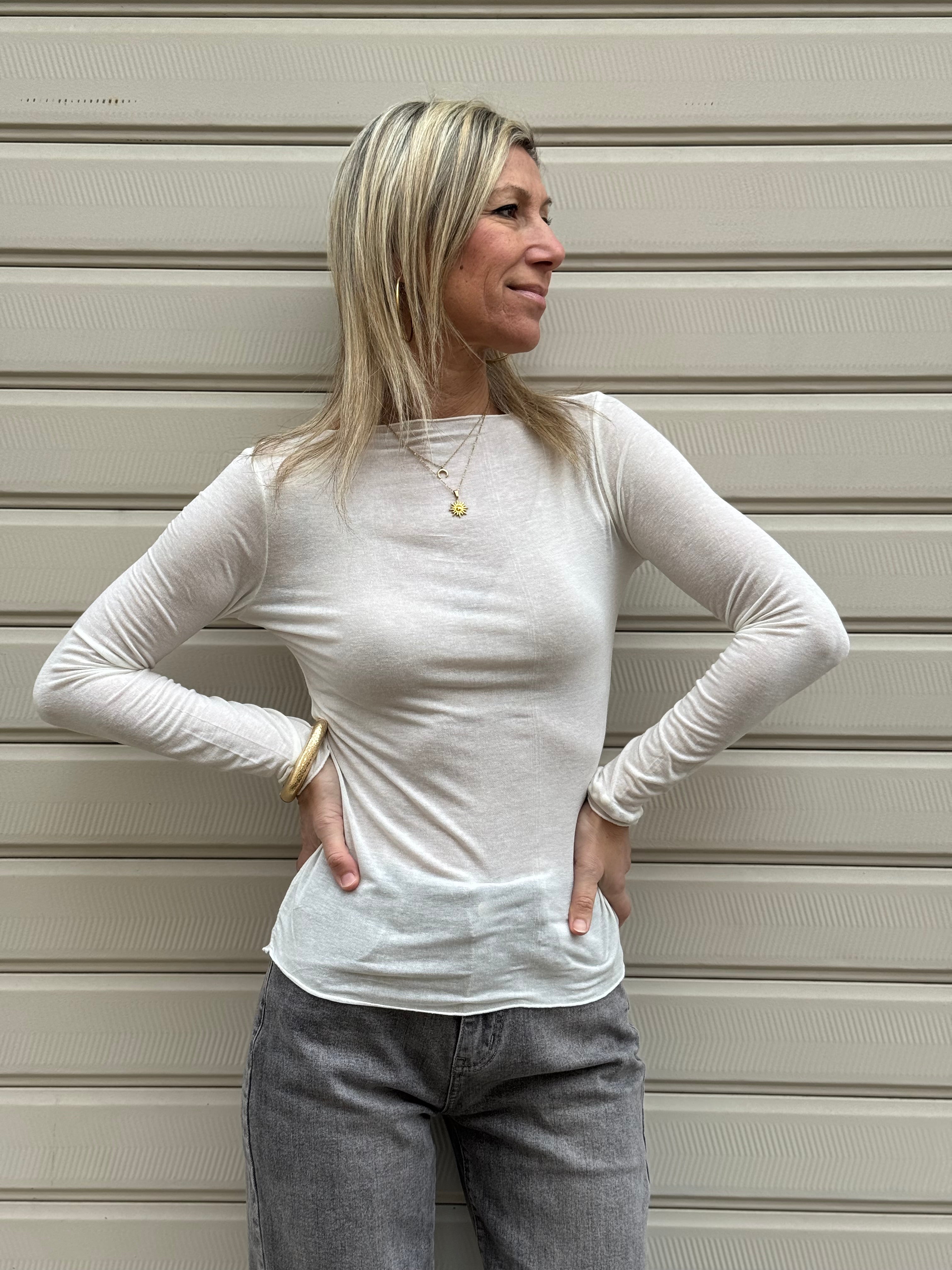 Scollo barca cashmere Adora