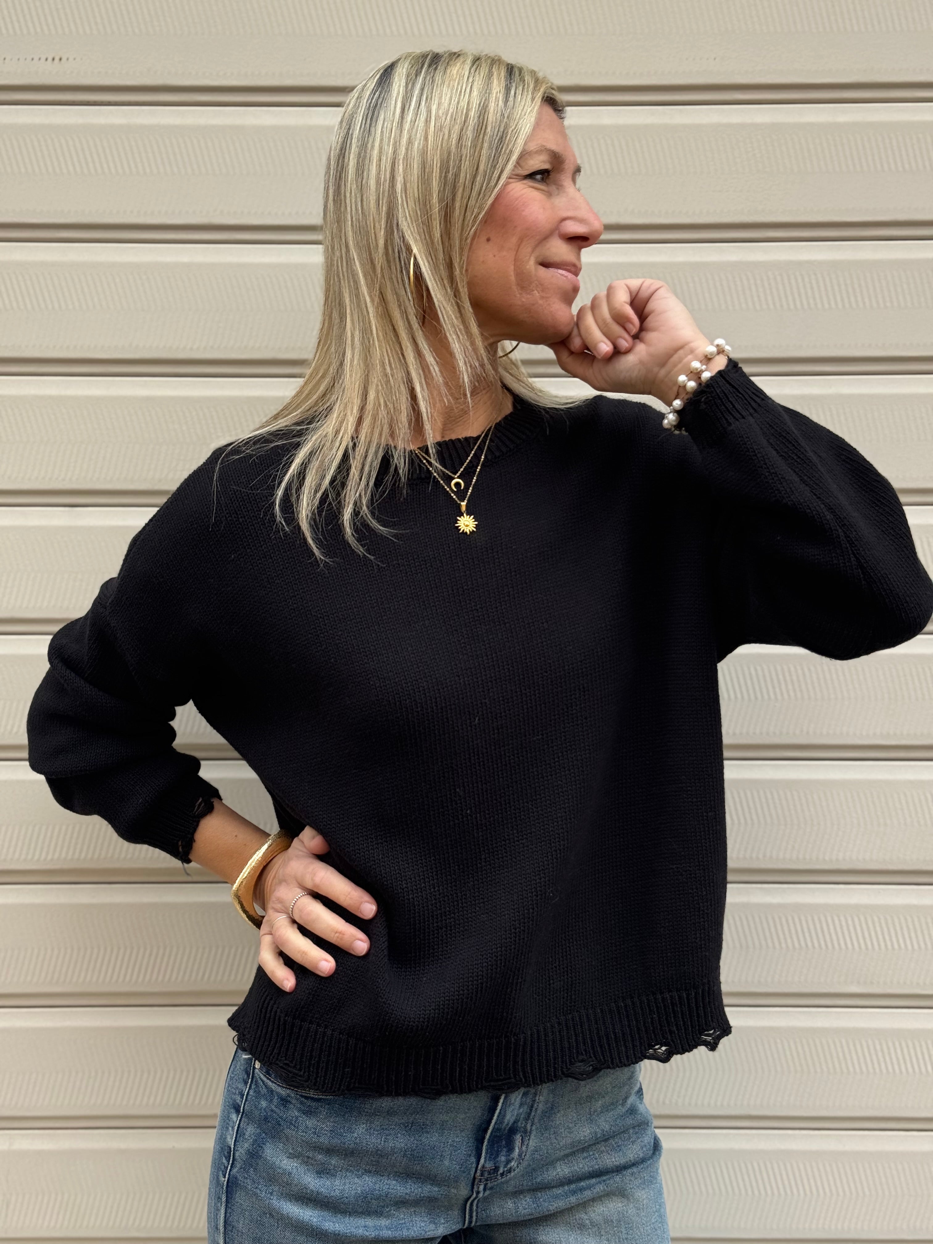 Maglia girocollo cotone Adora