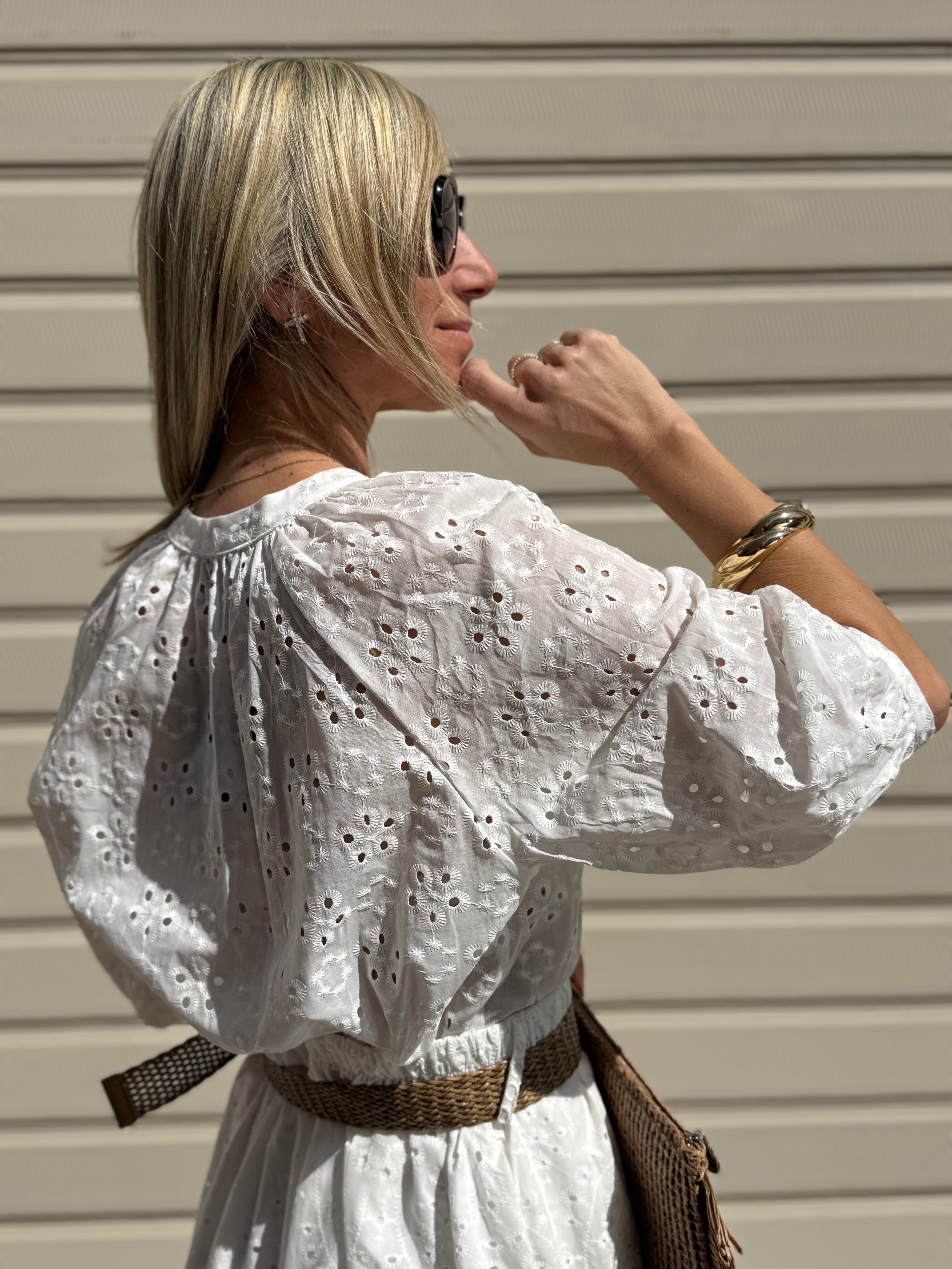 Camicia sangallo adora