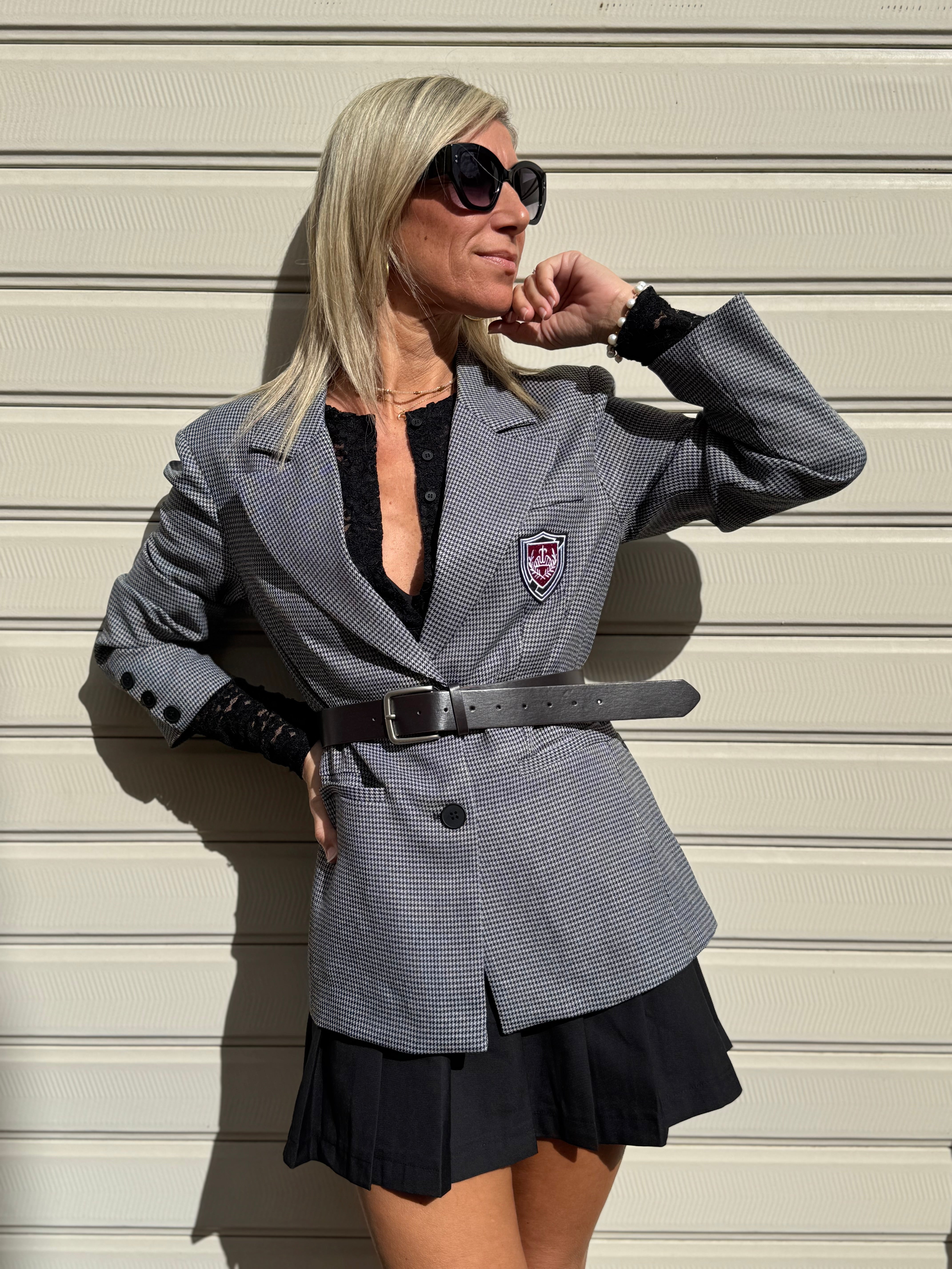 Giacca college pied de poul