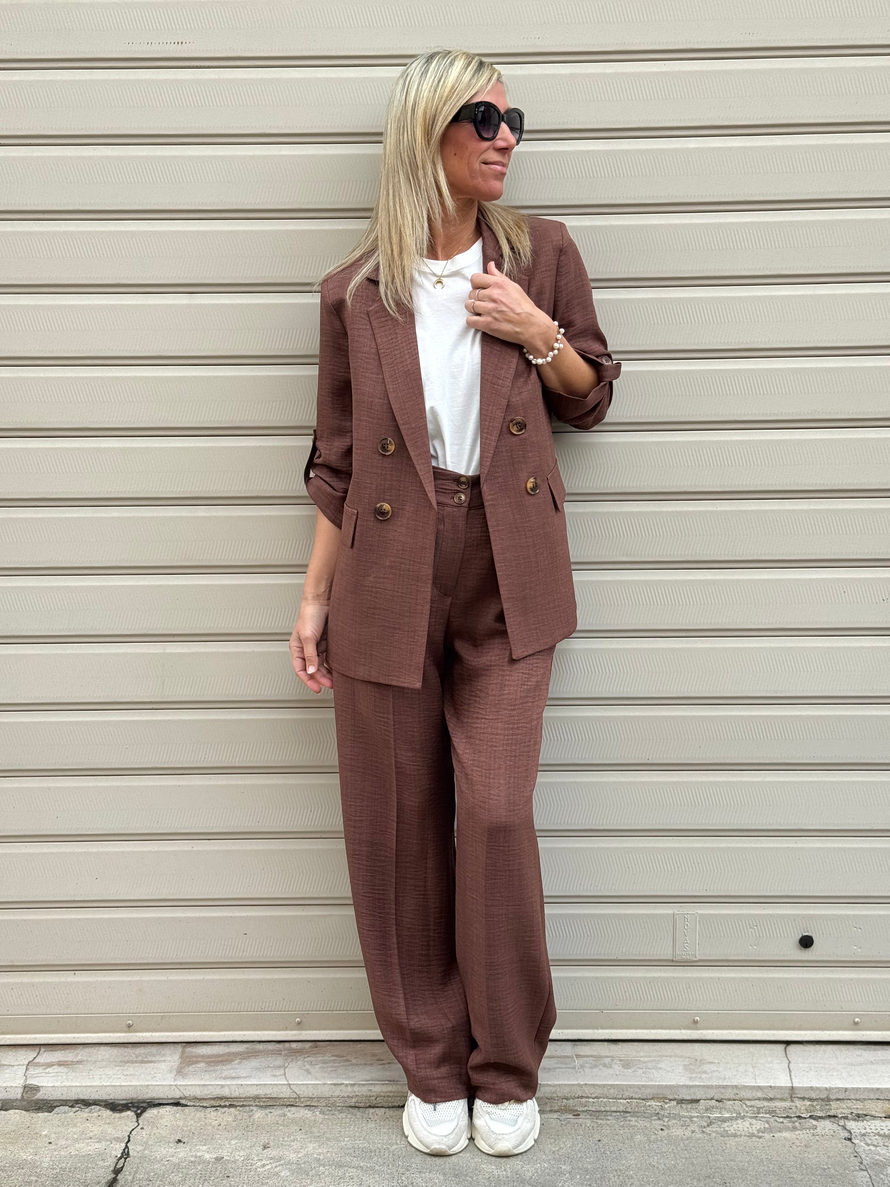 Pantalone palazzo due bottoni artigli