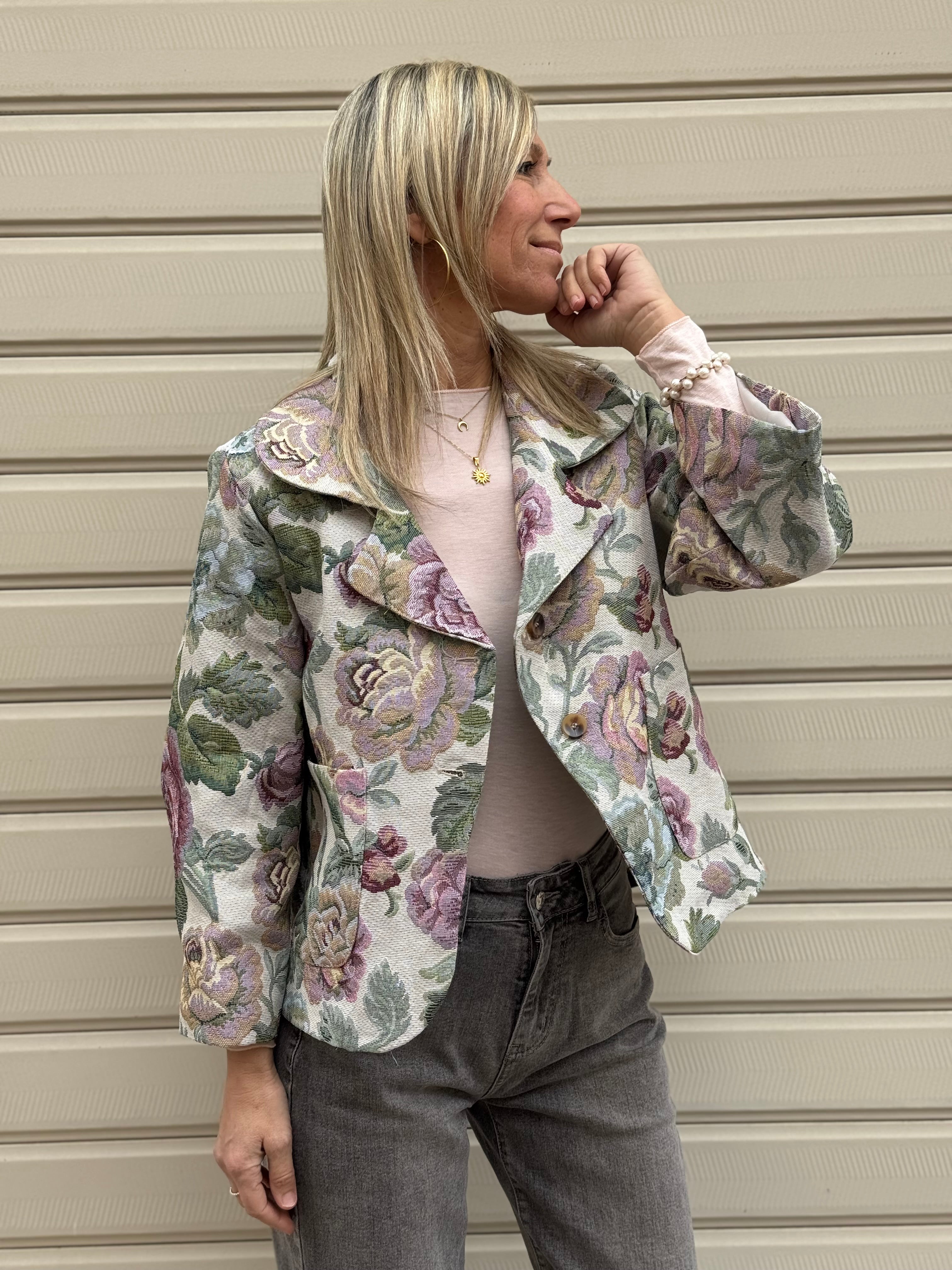 Giacca damascata adora