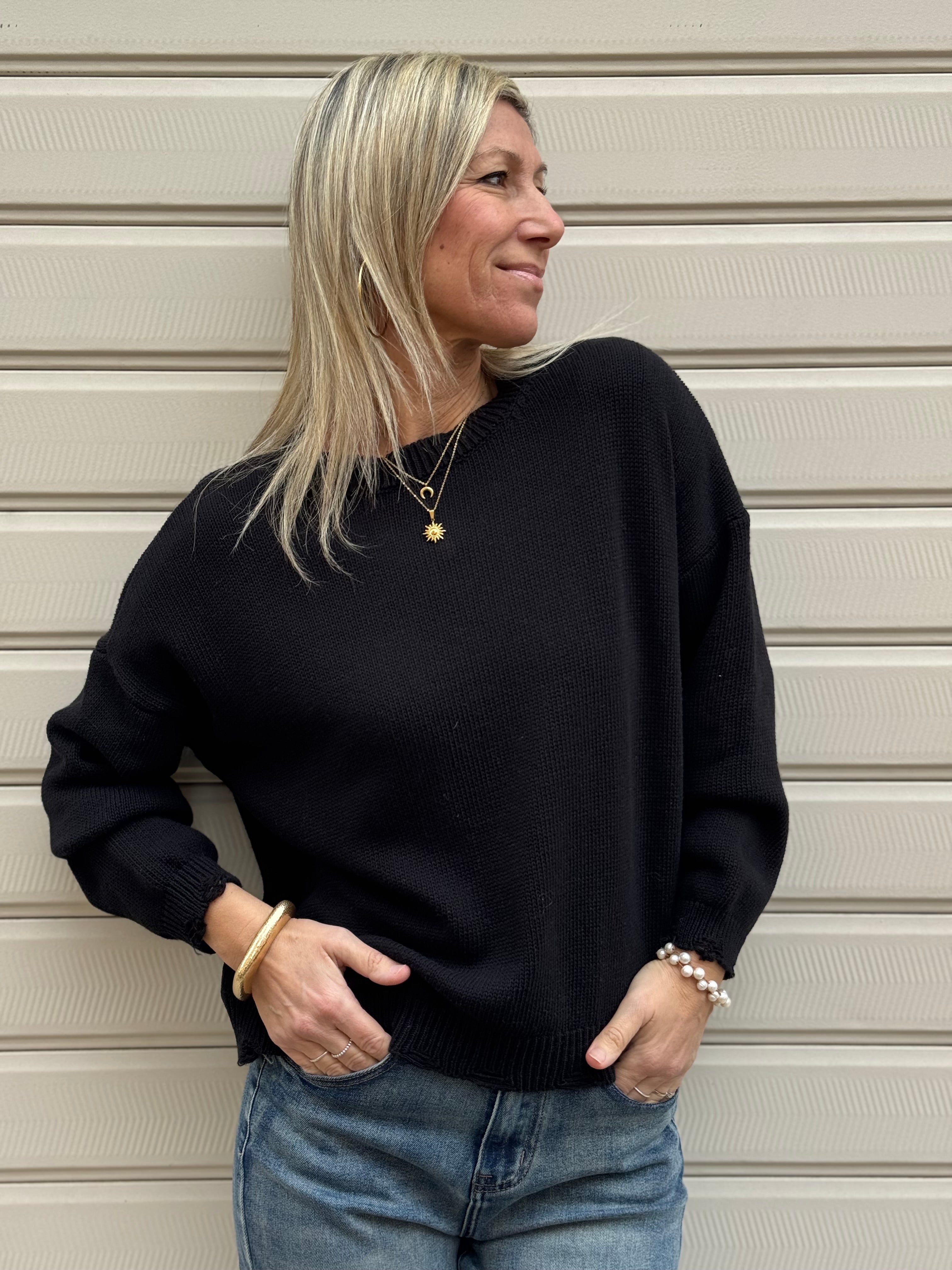 Maglia girocollo cotone Adora