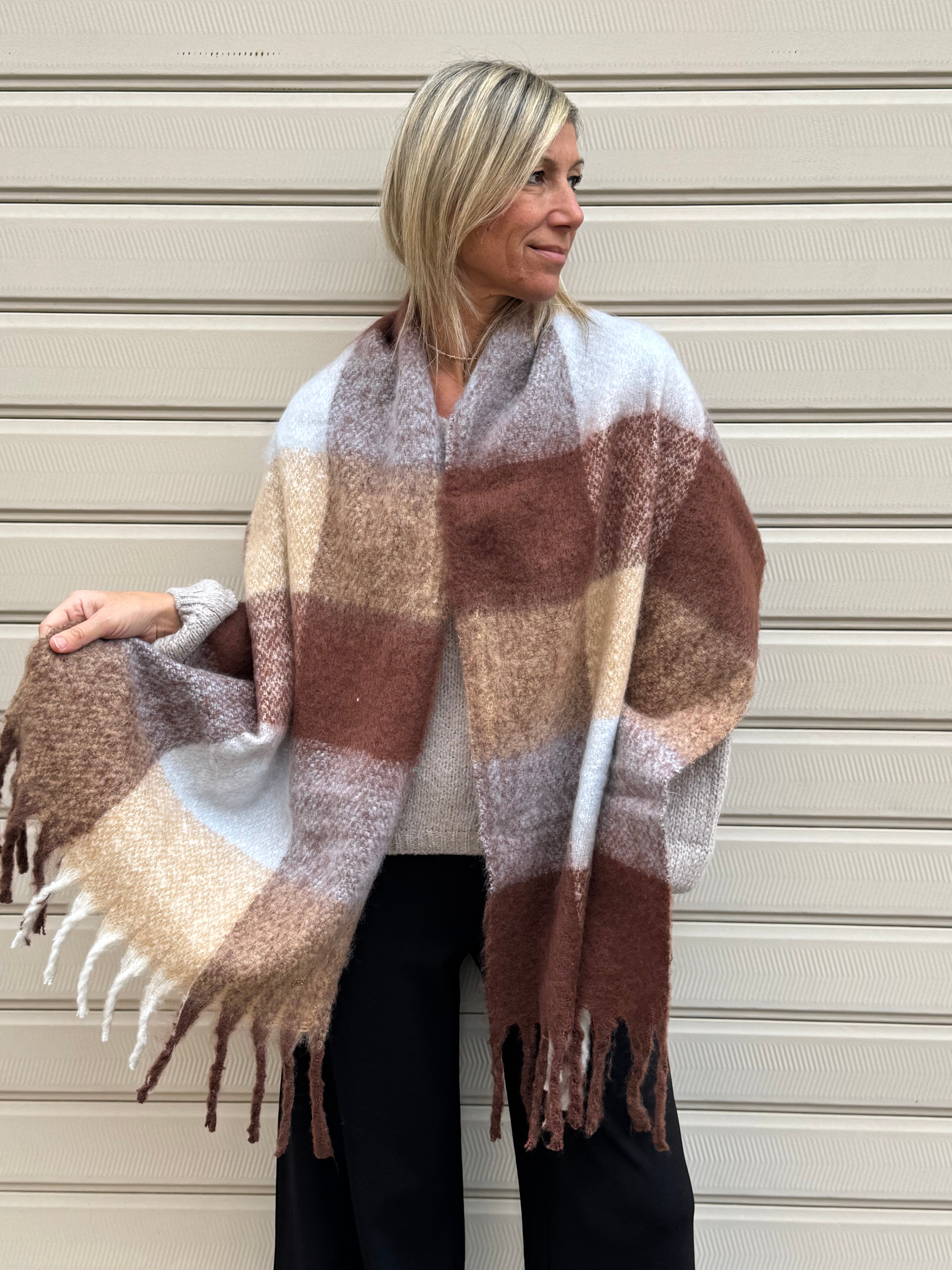 Sciarpa bicolor artigli