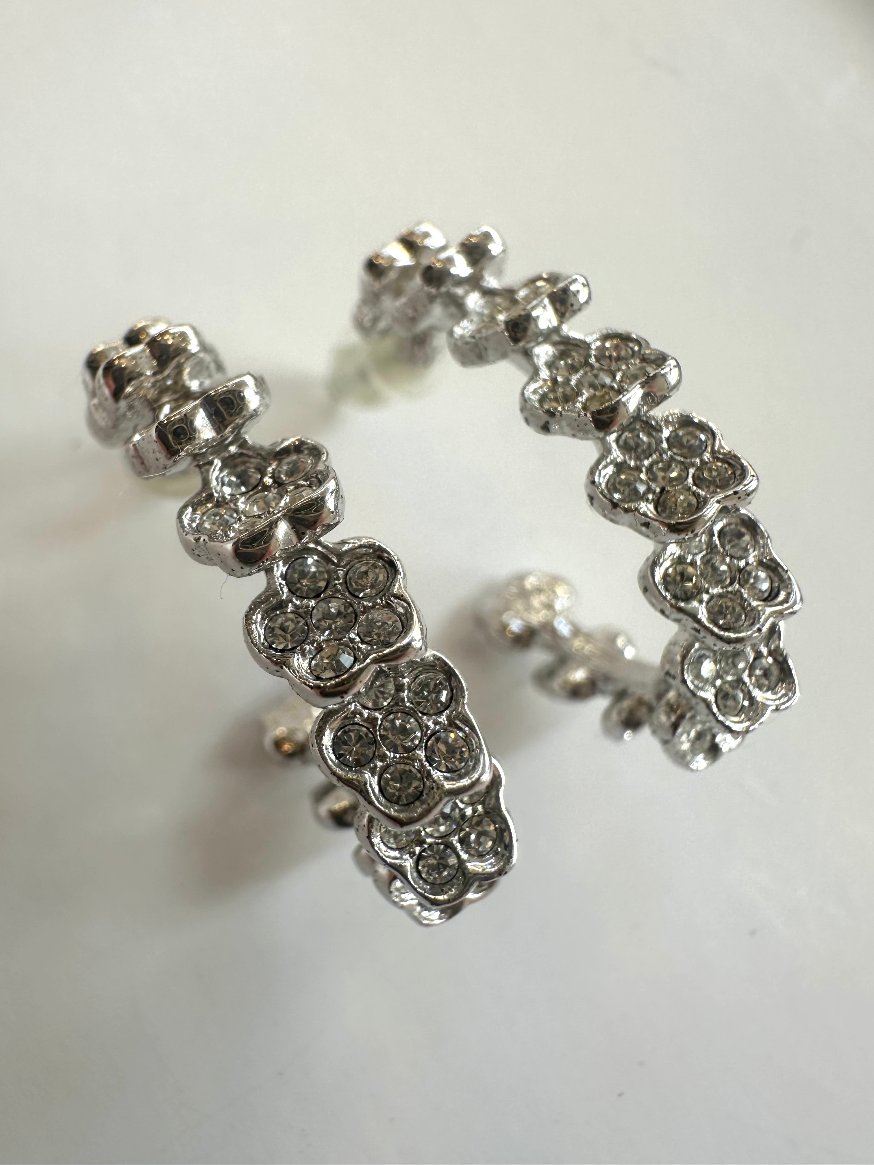 Orecchini fiorellini argento