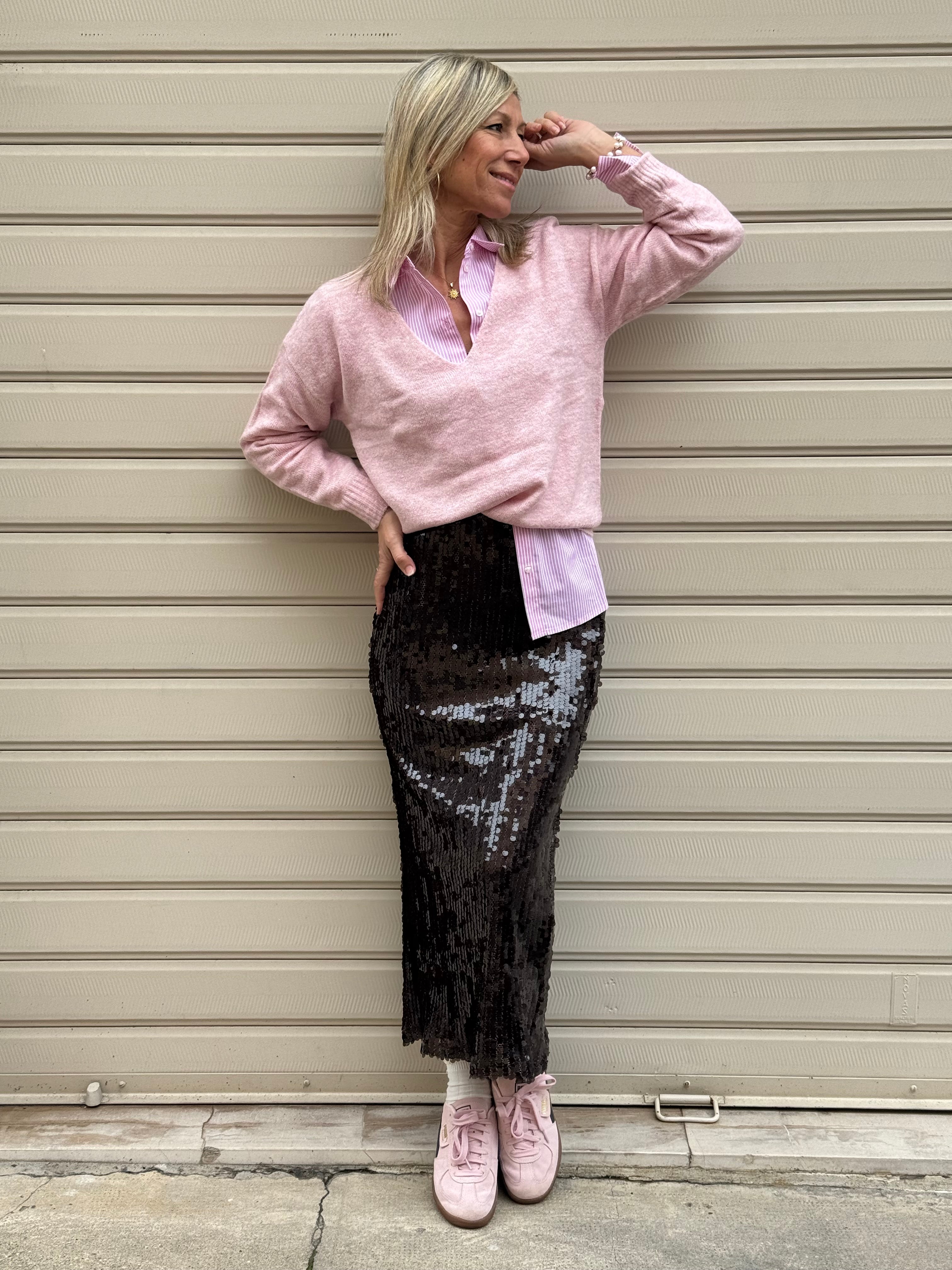 Maglia scollo v pastello 🖍️