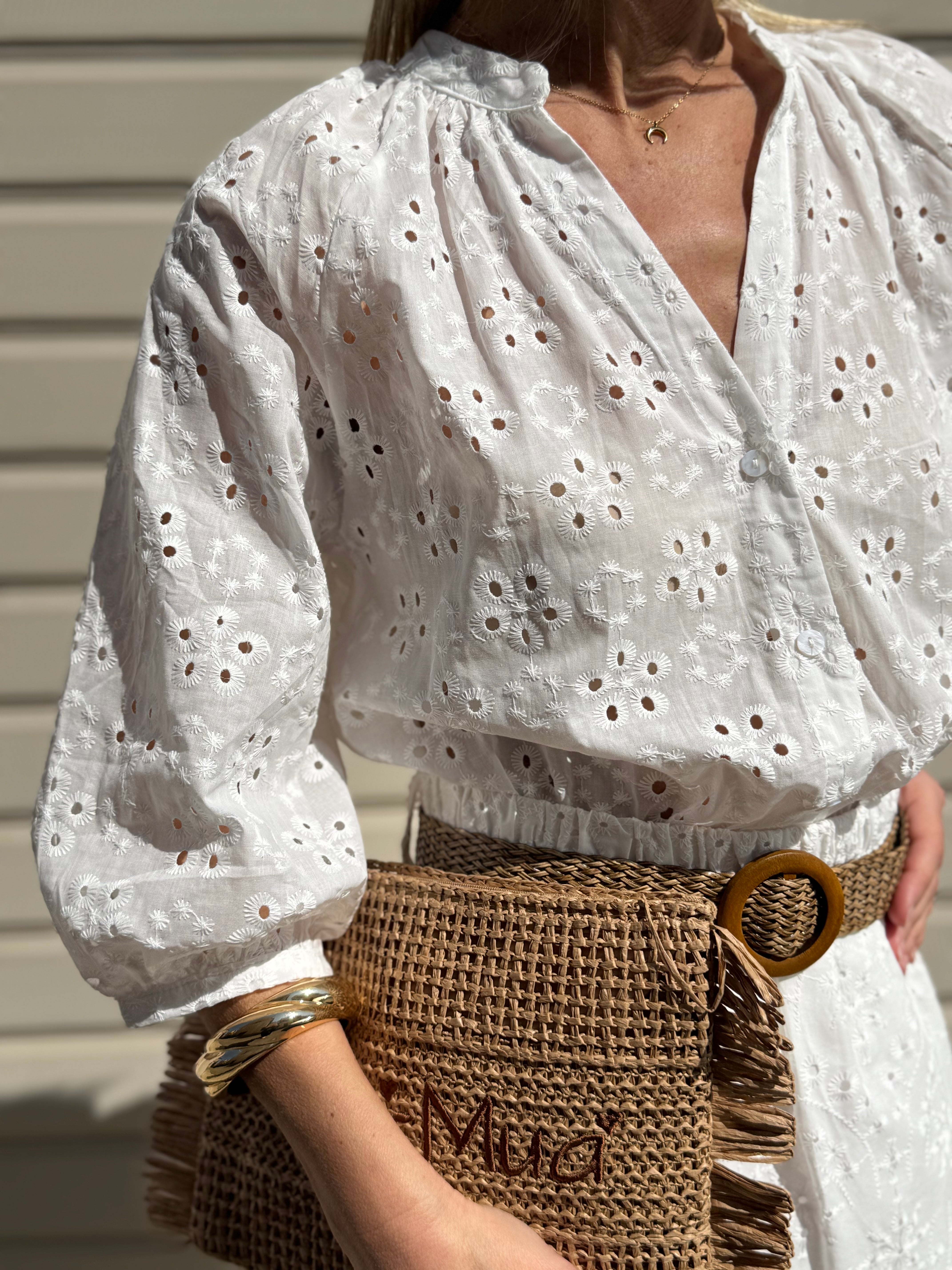 Camicia sangallo adora