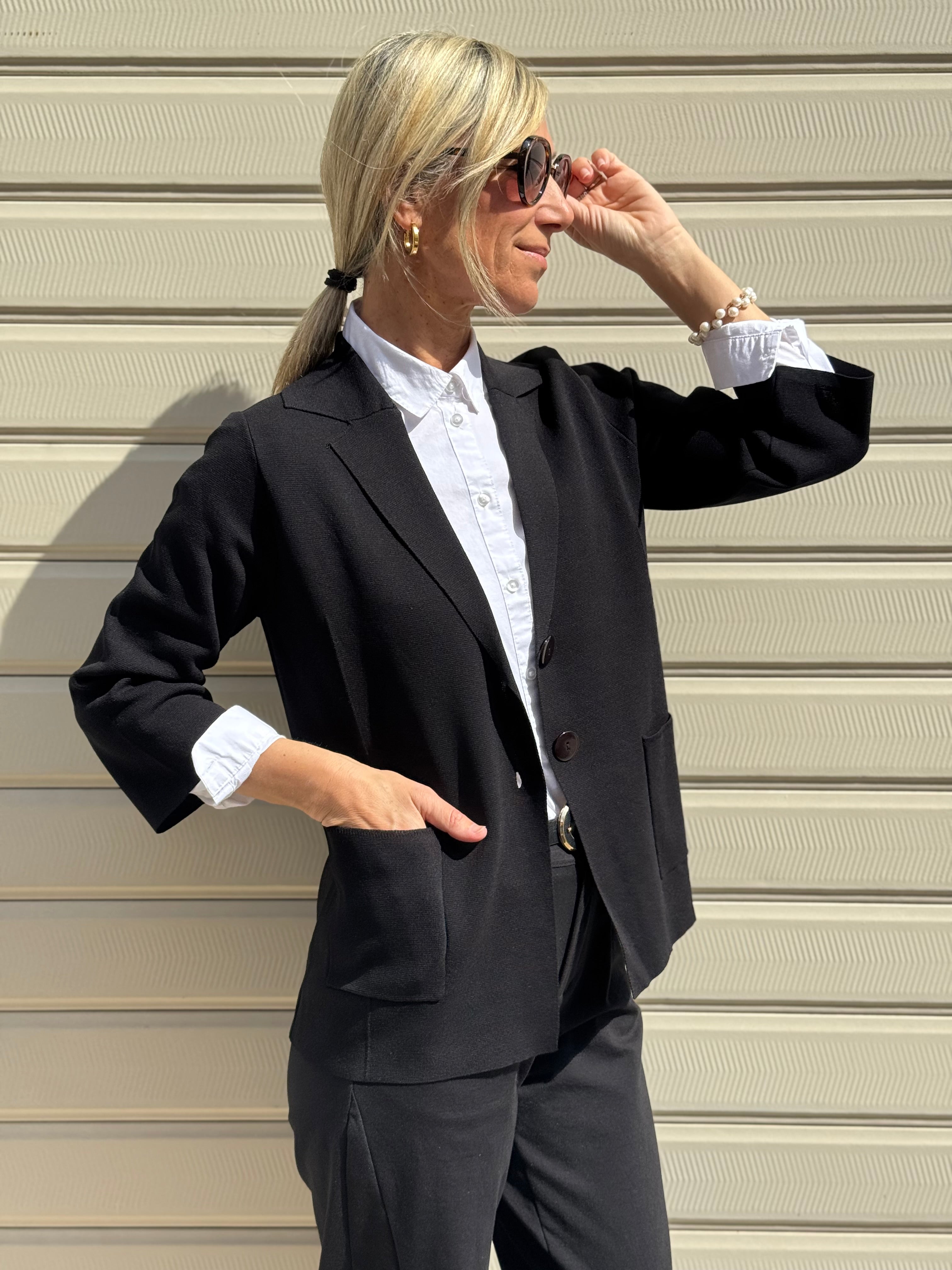Giacca in maglia artigli