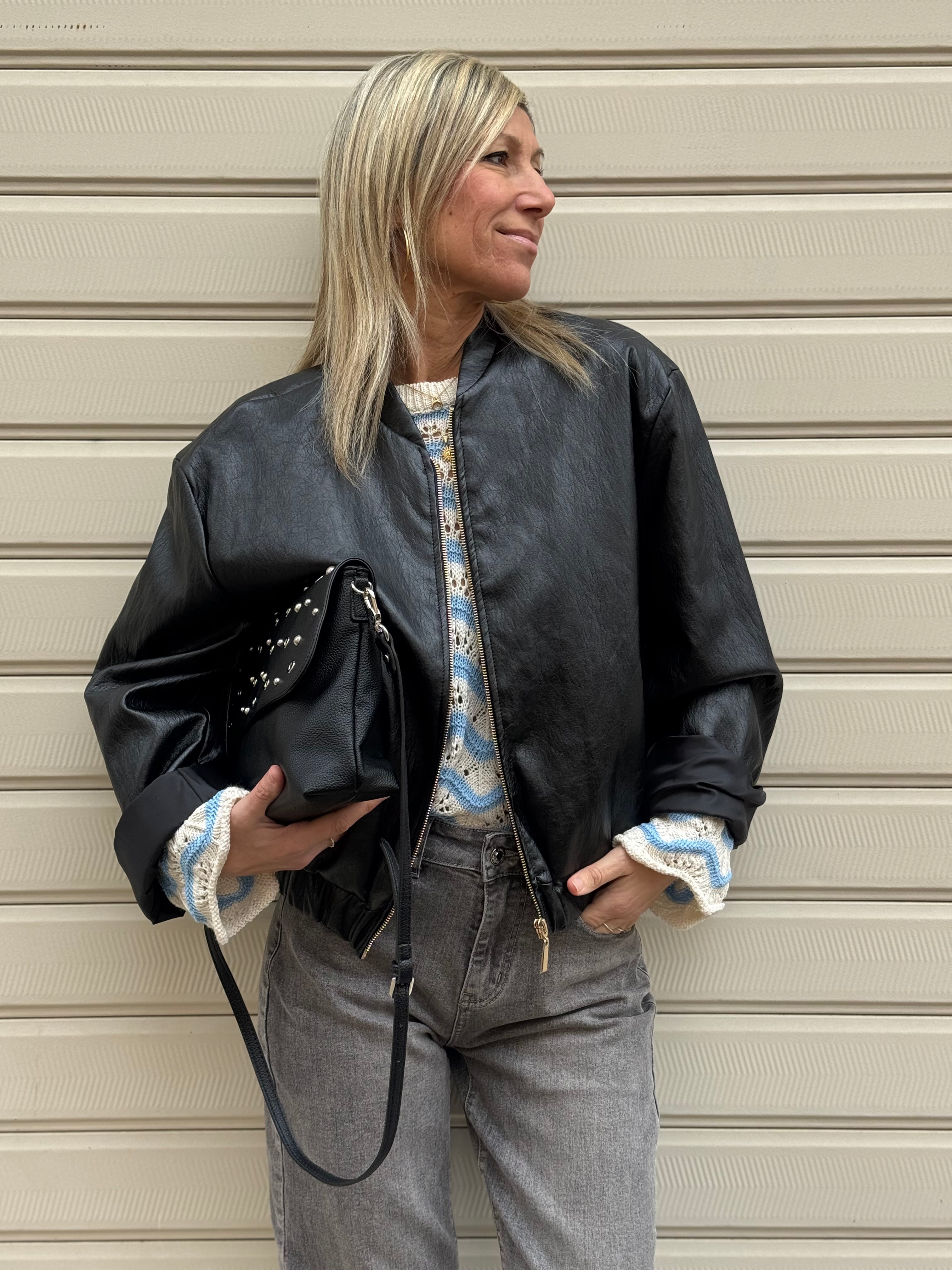 Bomber ecopelle over Adora