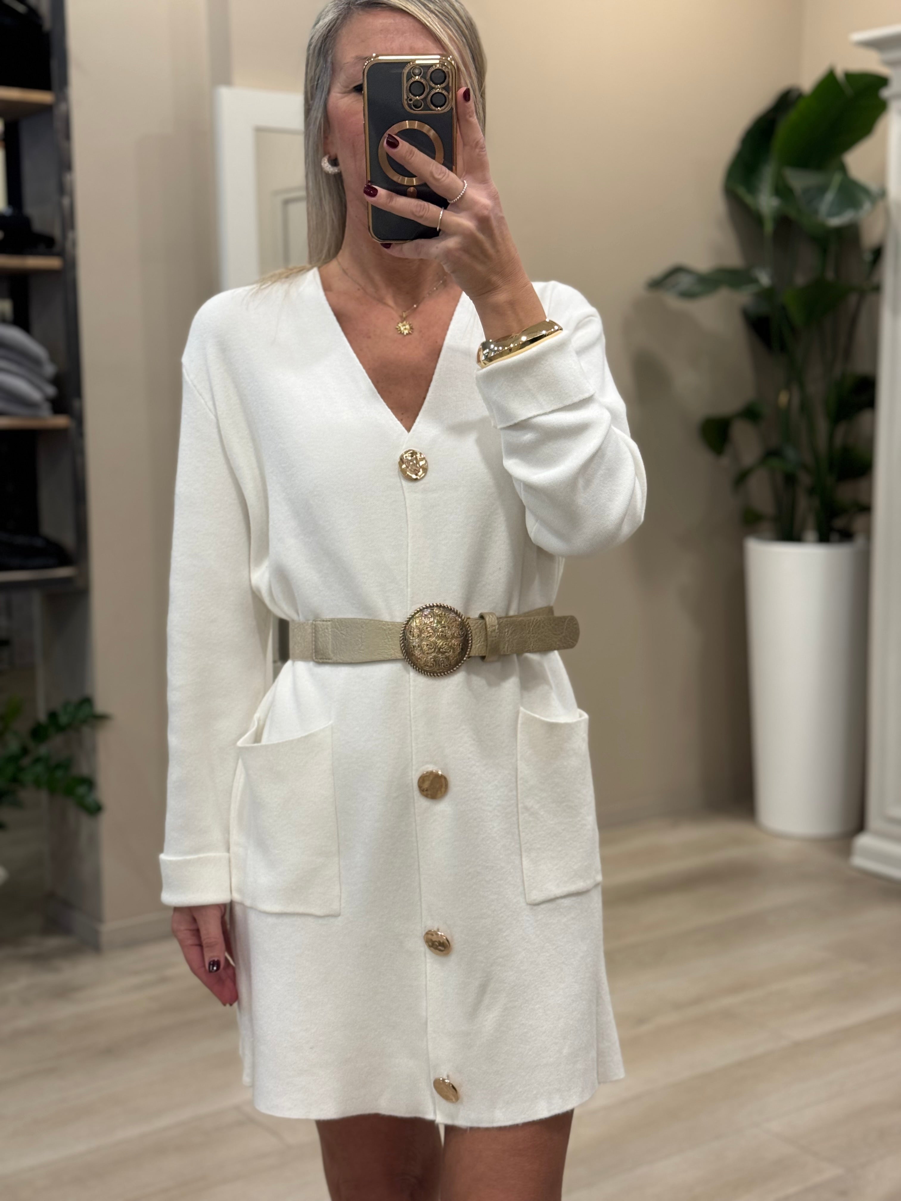 Abito cardigan in maglia