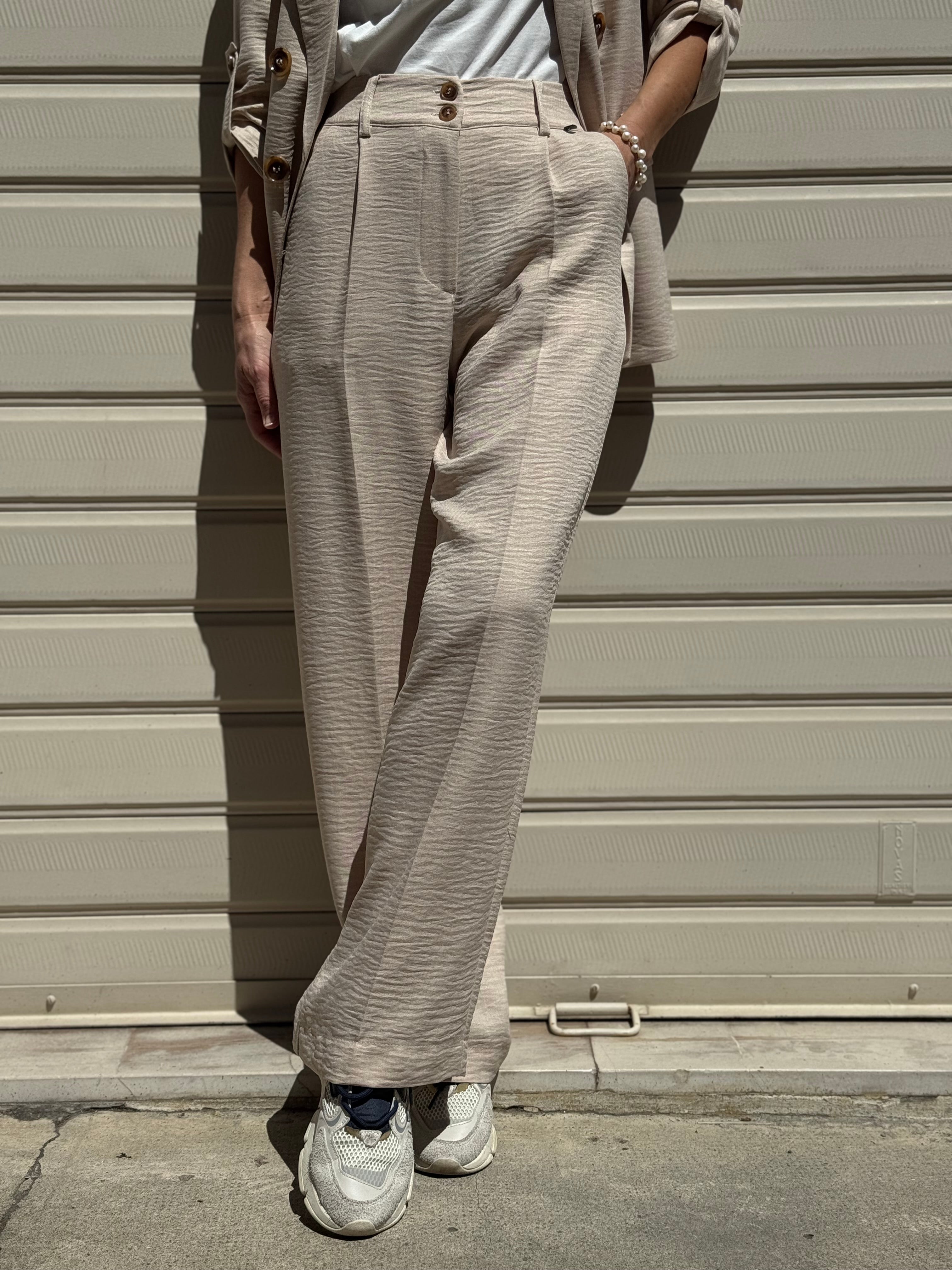 Pantalone palazzo due bottoni artigli