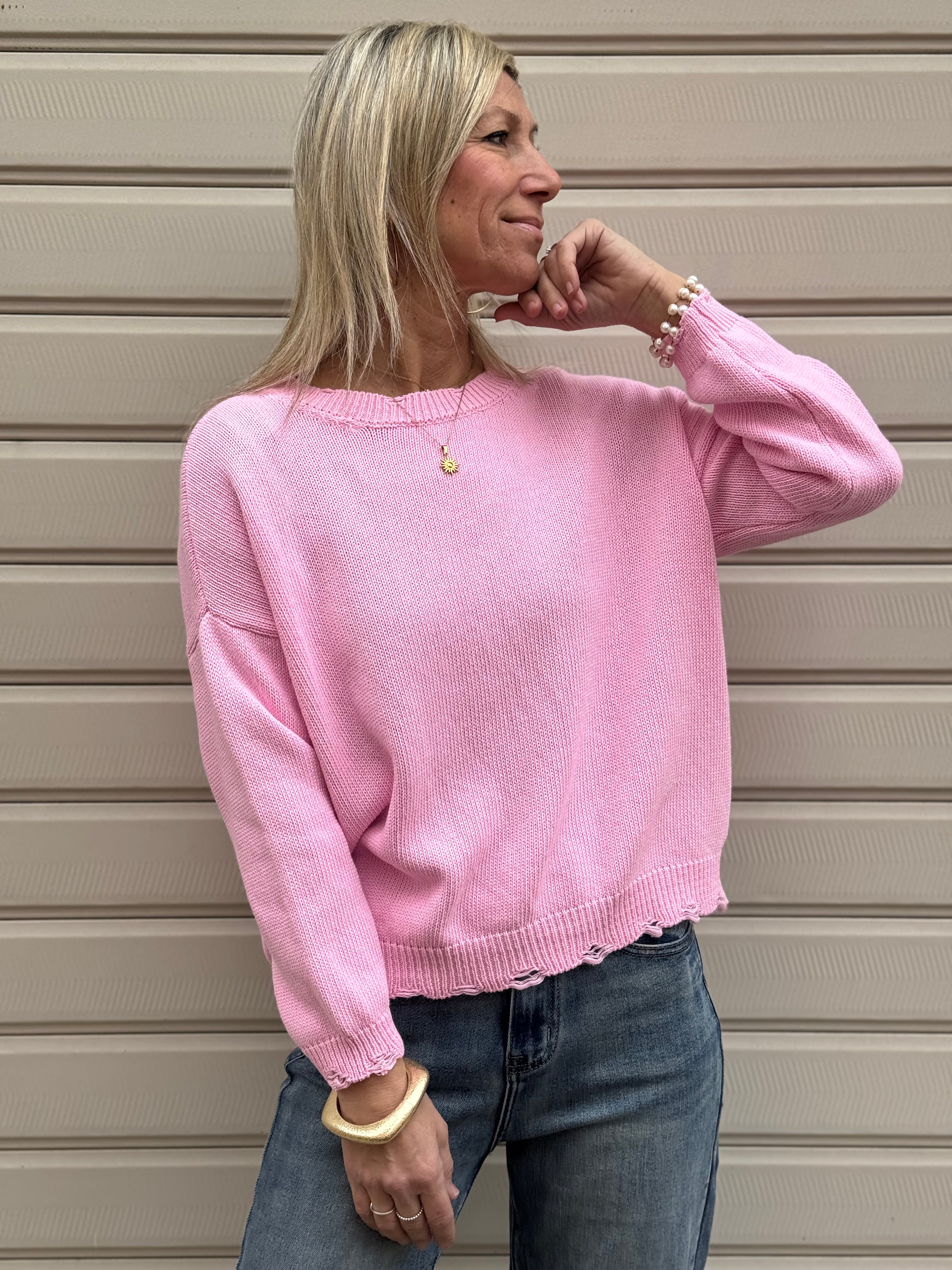 Maglia girocollo cotone Adora