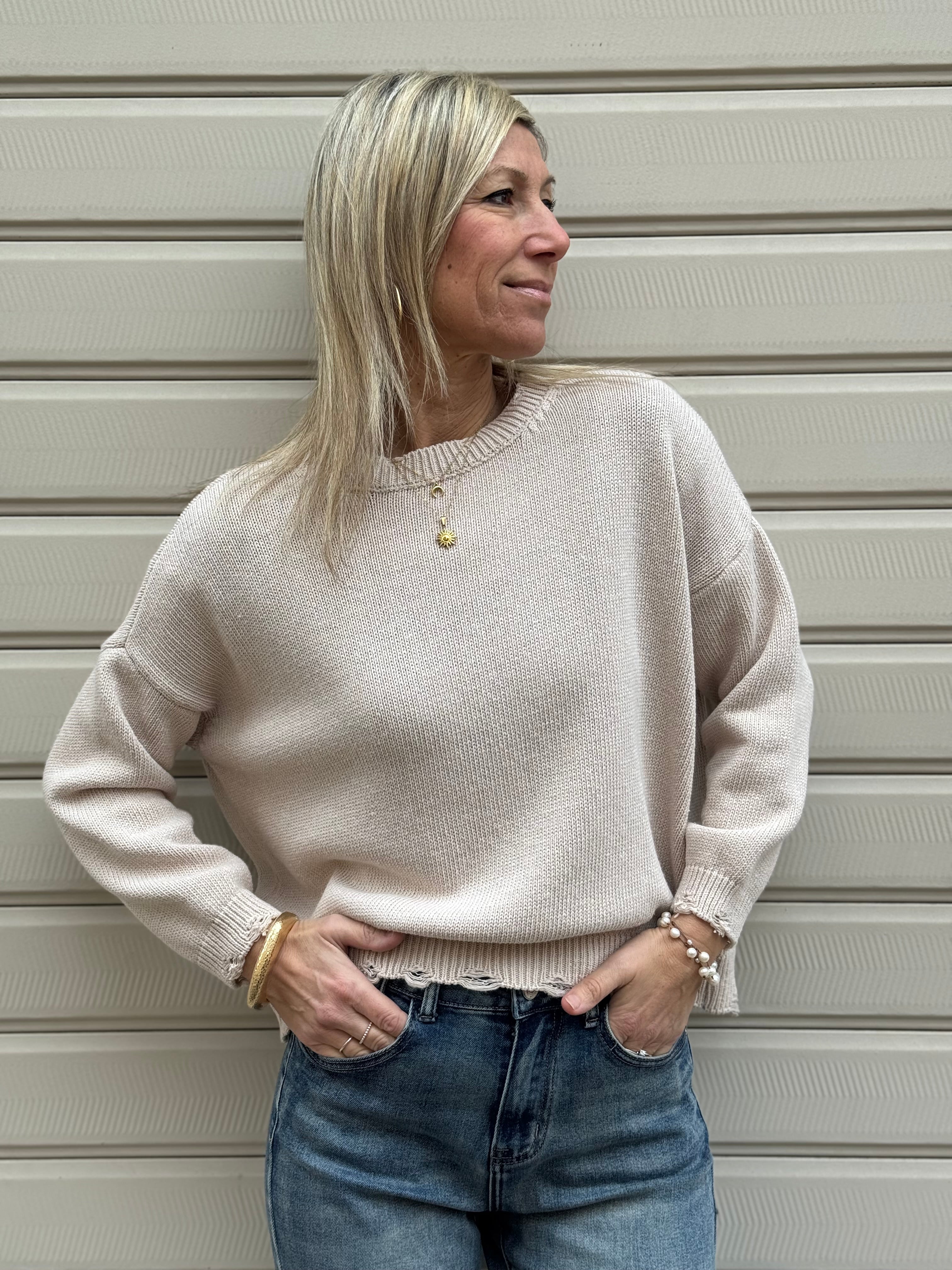 Maglia girocollo cotone Adora