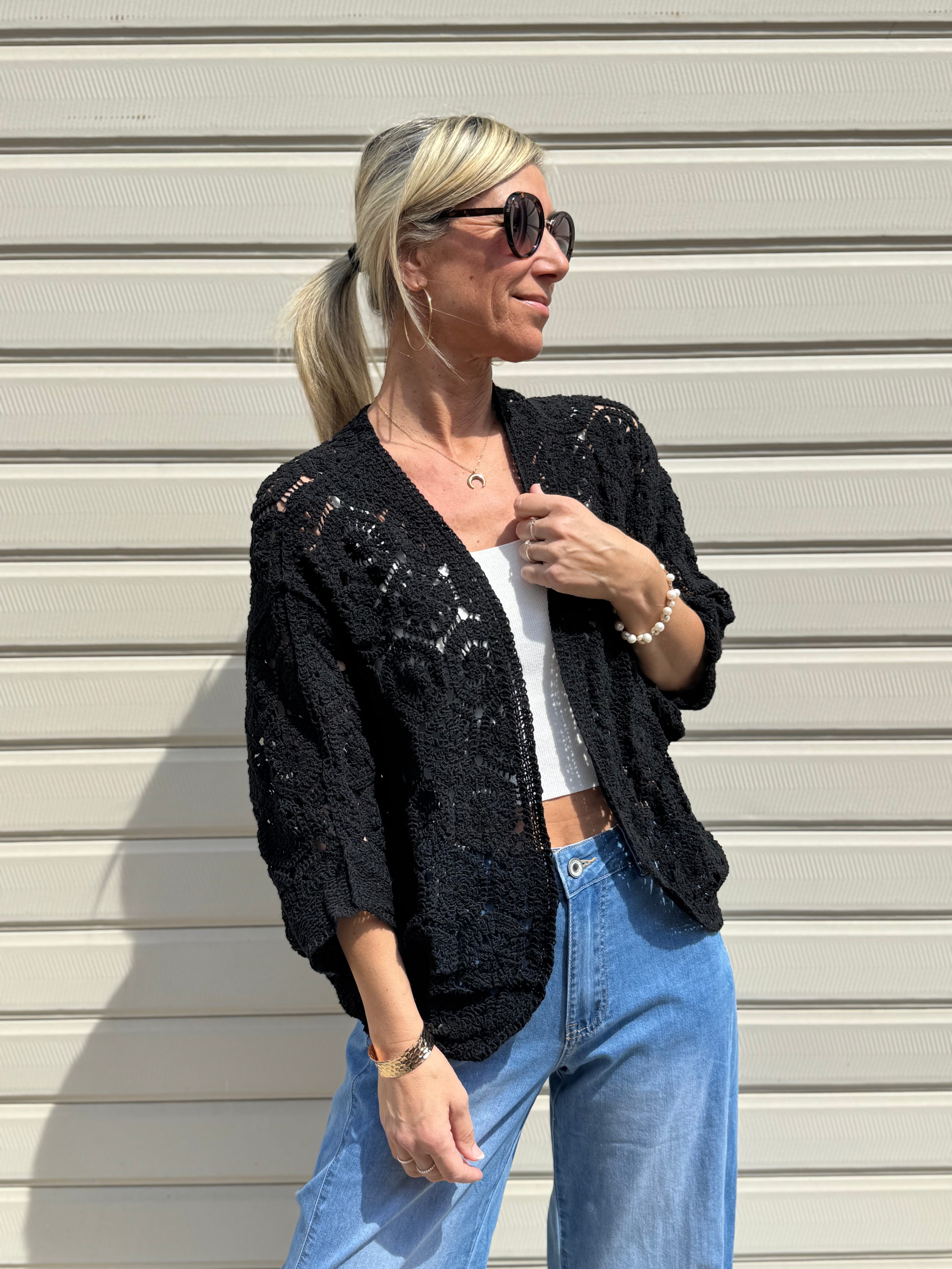 Cardigan uncinetto adora