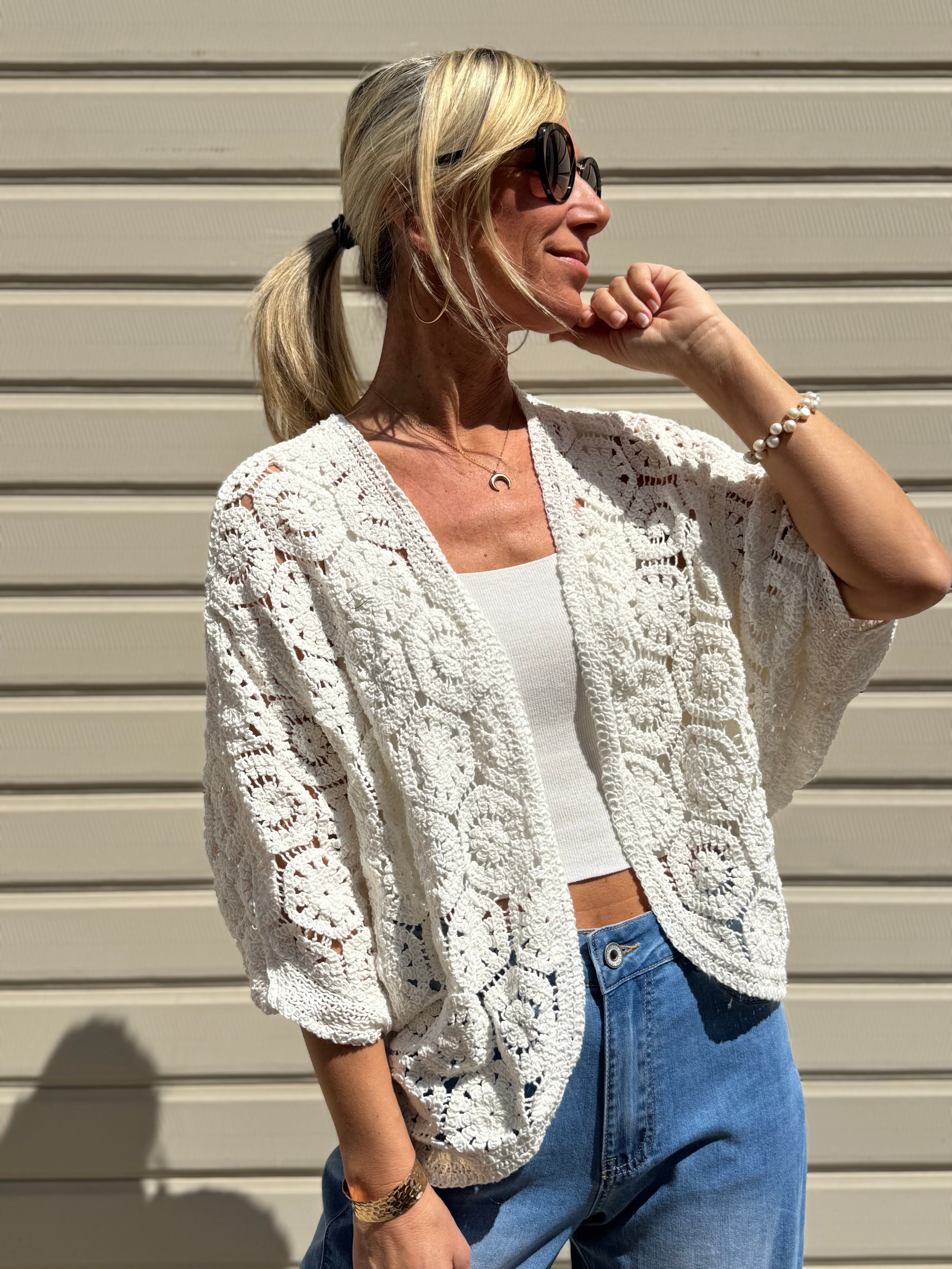 Cardigan uncinetto adora