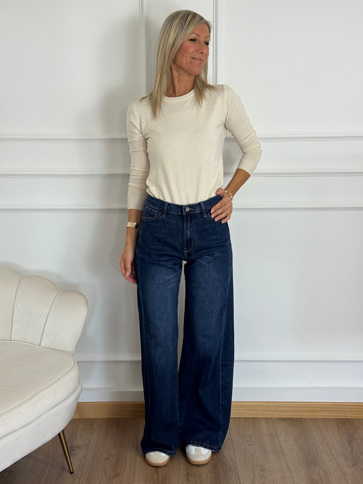 Jeans palazzo banda adora