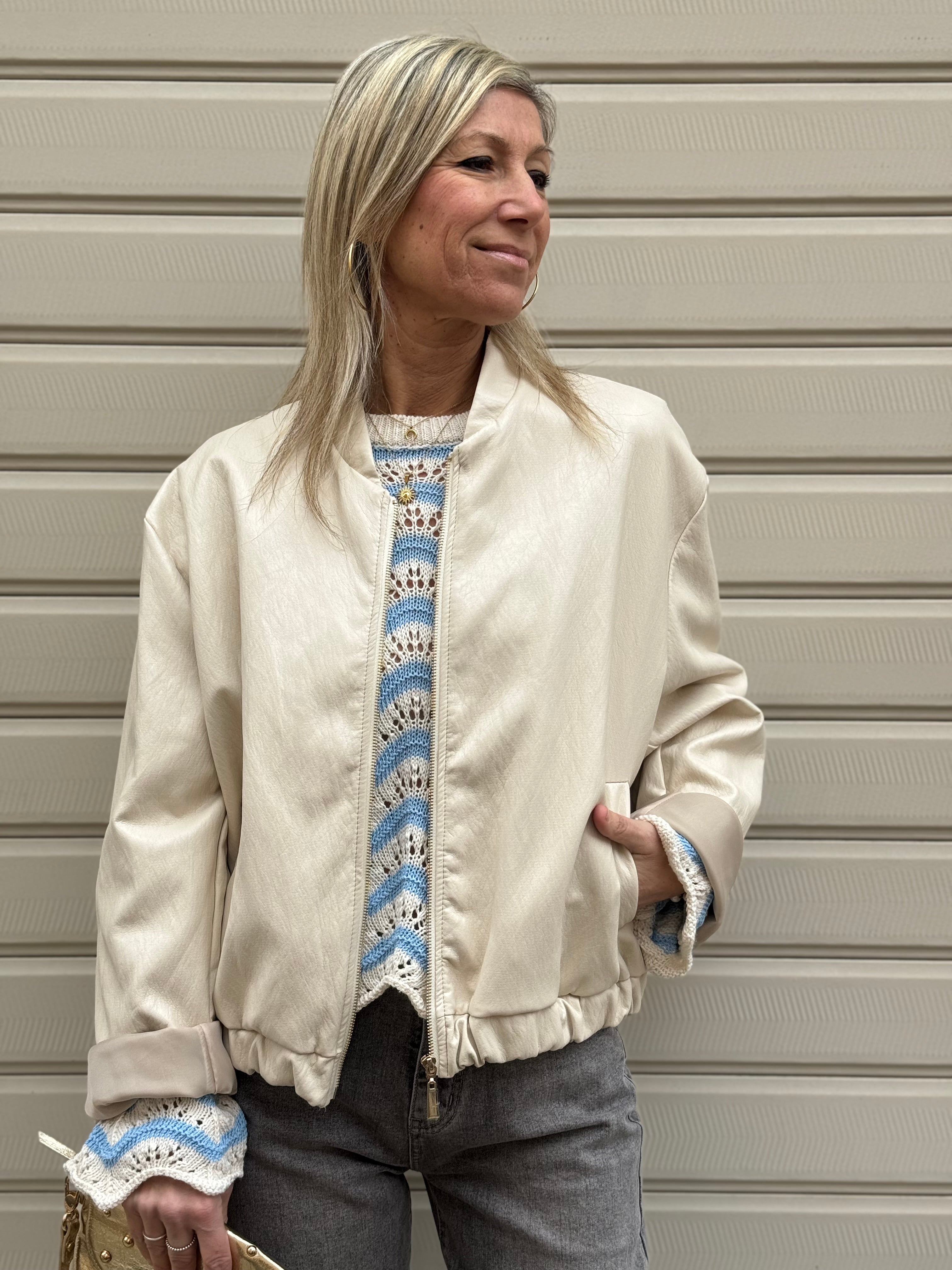 Bomber ecopelle over Adora