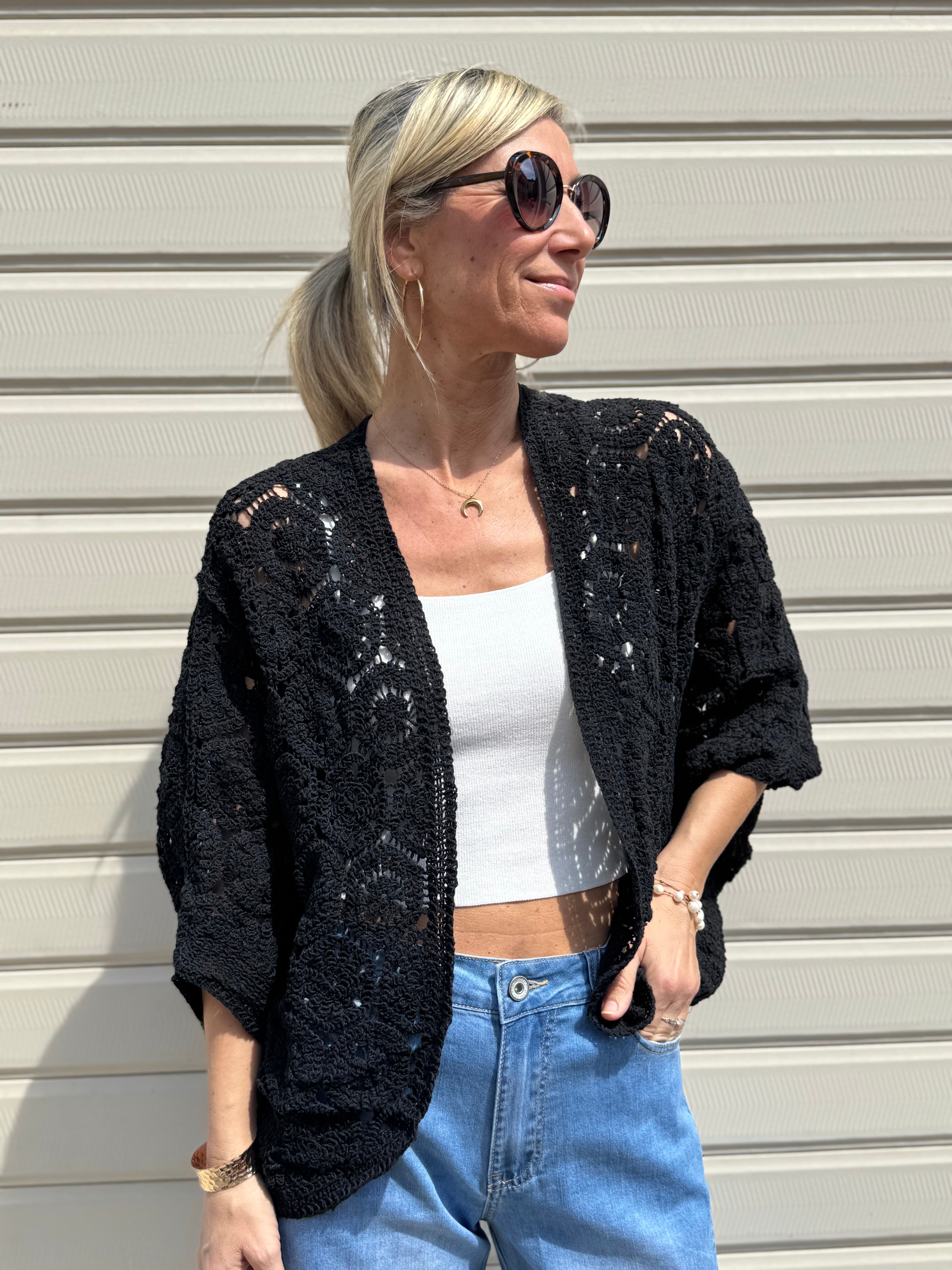 Cardigan uncinetto adora