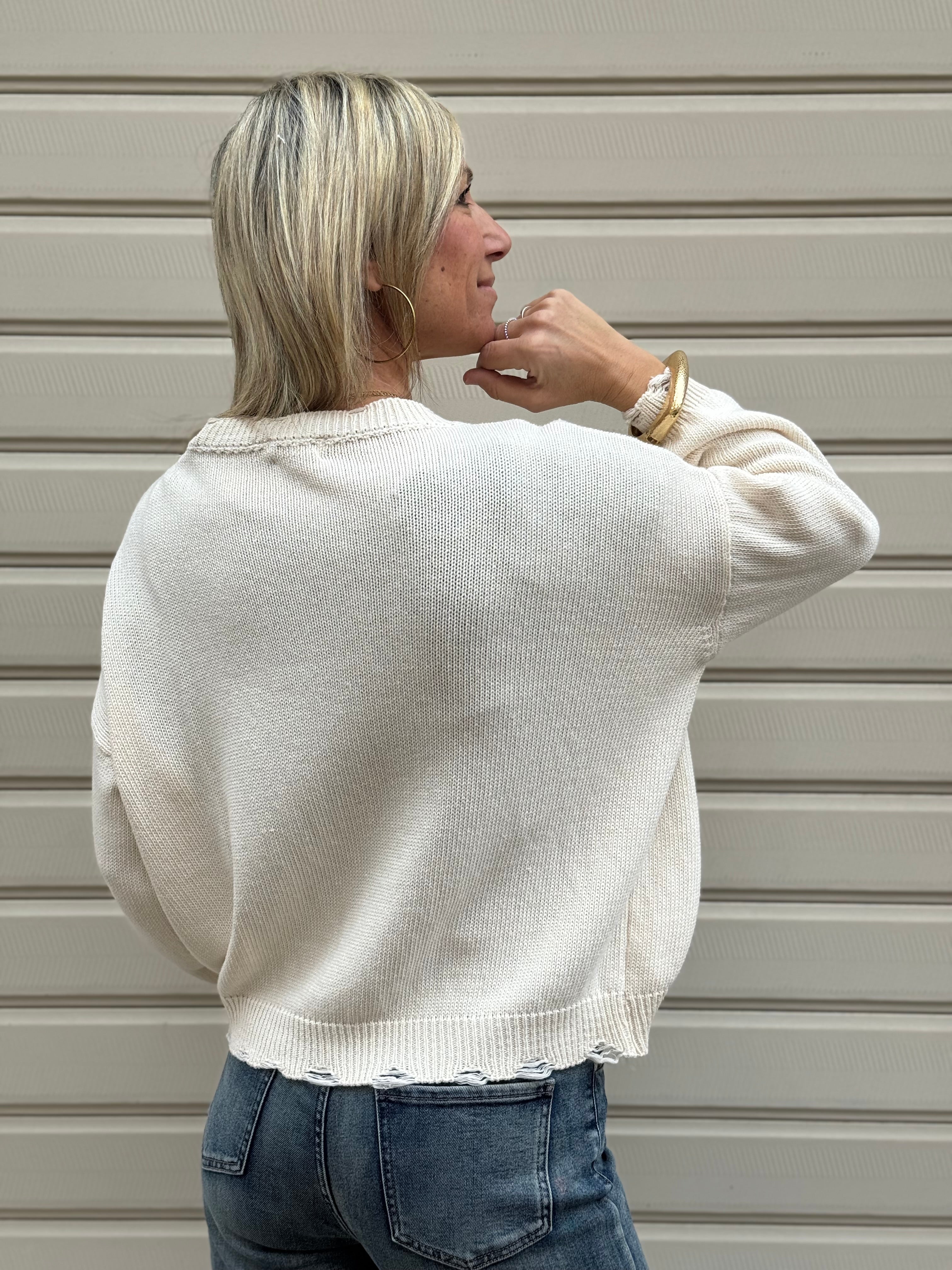 Maglia girocollo cotone Adora