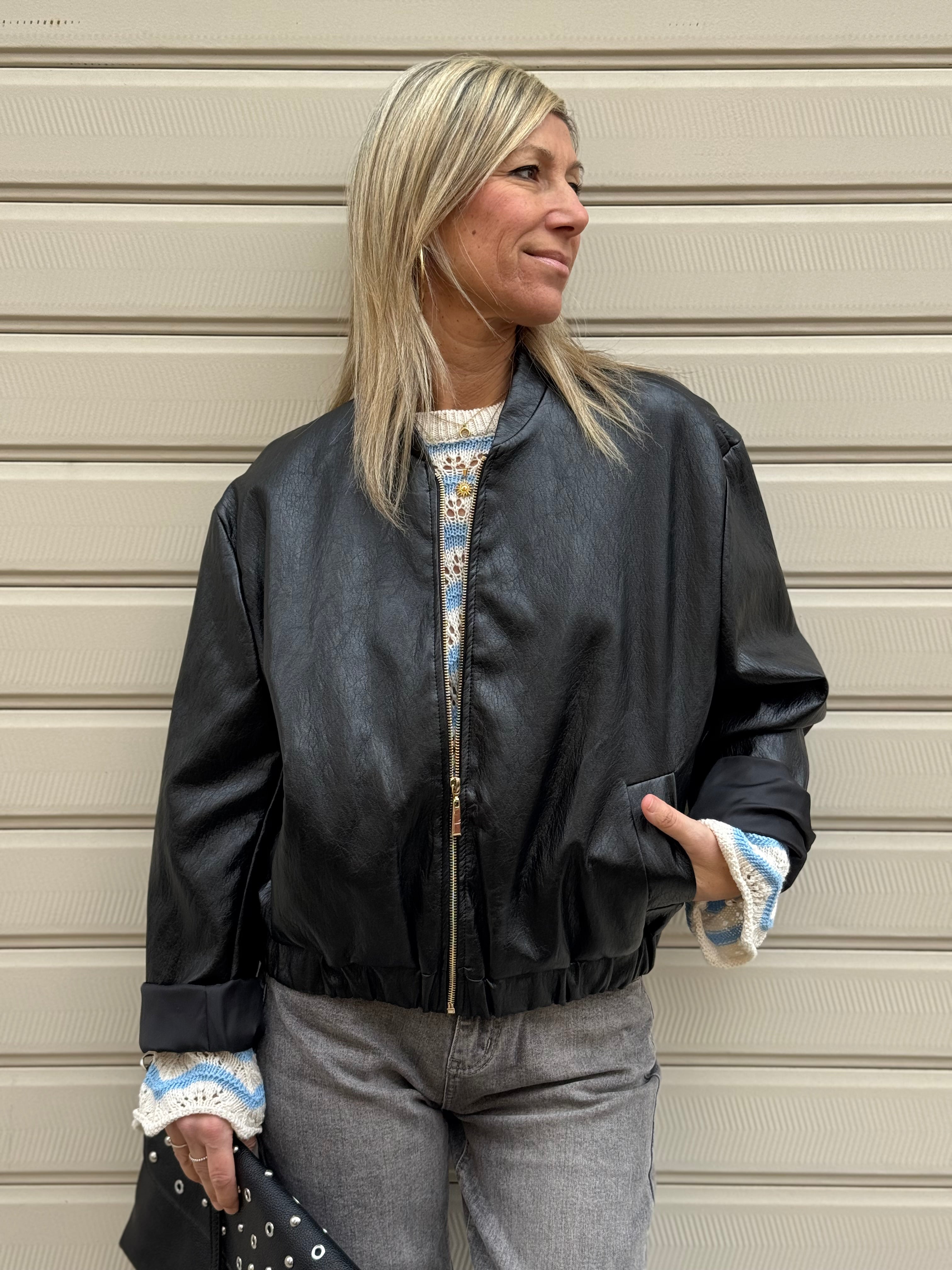 Bomber ecopelle over Adora